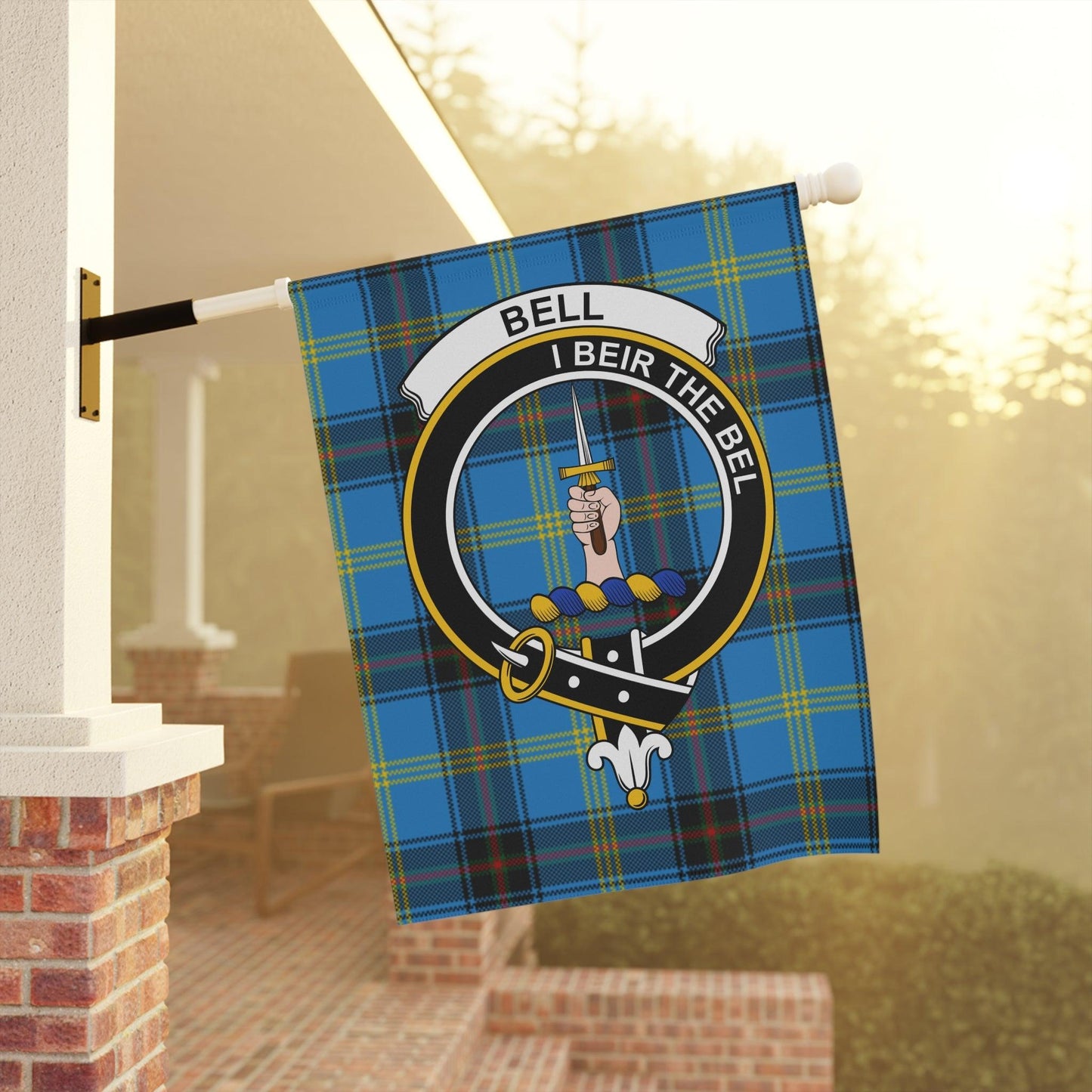 Bell Clan Scottish Tartan Garden Flag