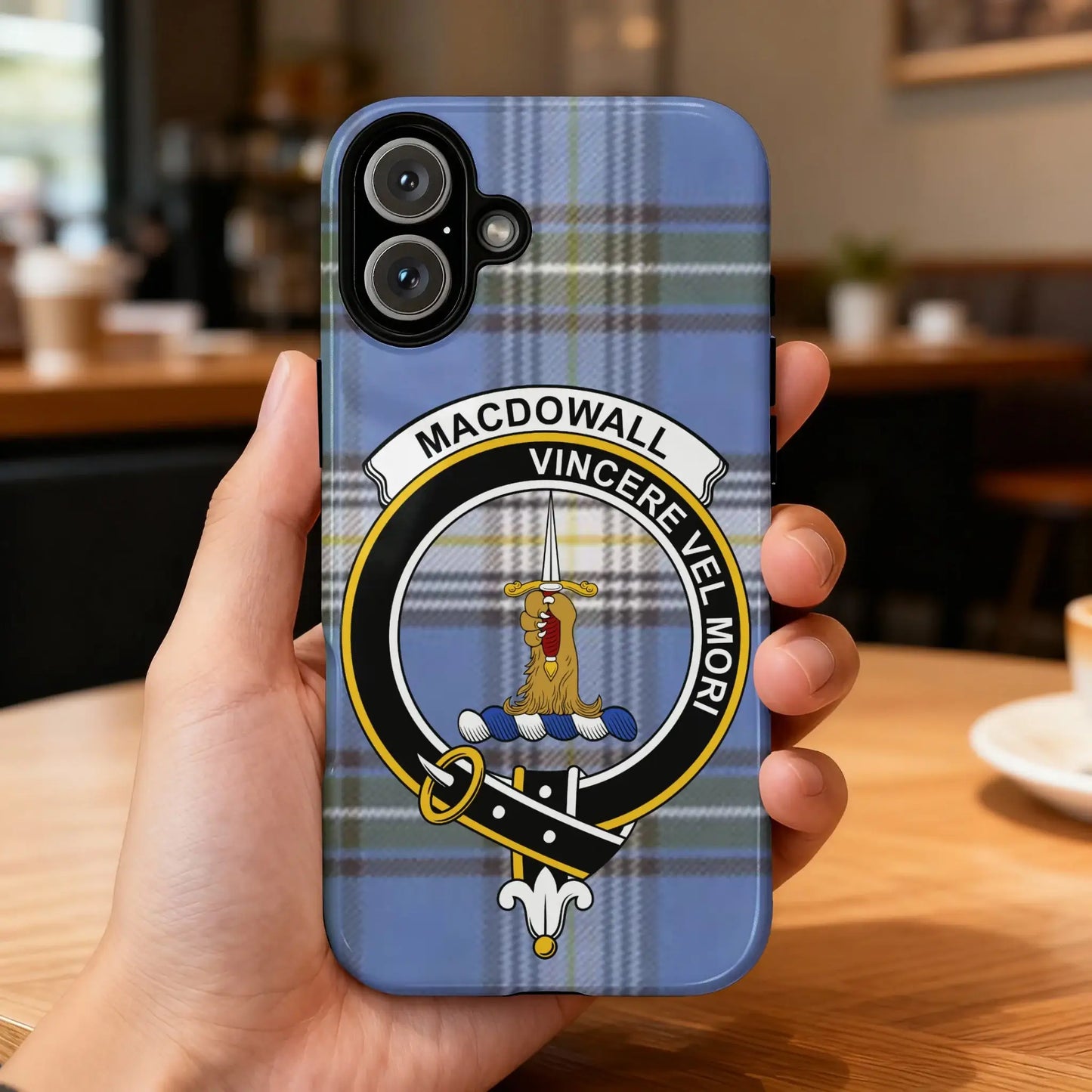 Macdowall Vincere Vel Mori Plaid Phone Case
