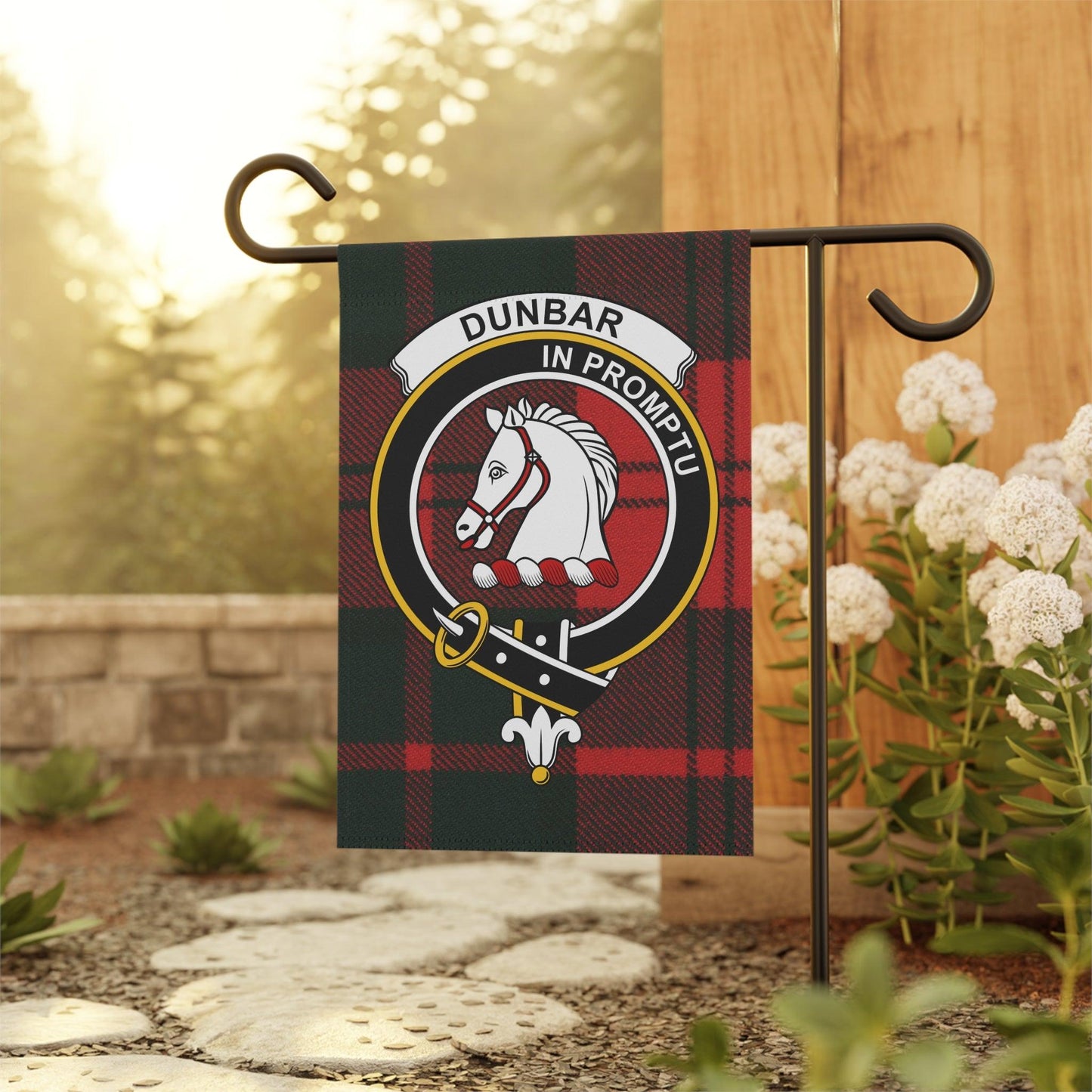 Dunbar Clan Scottish Tartan Garden Flag