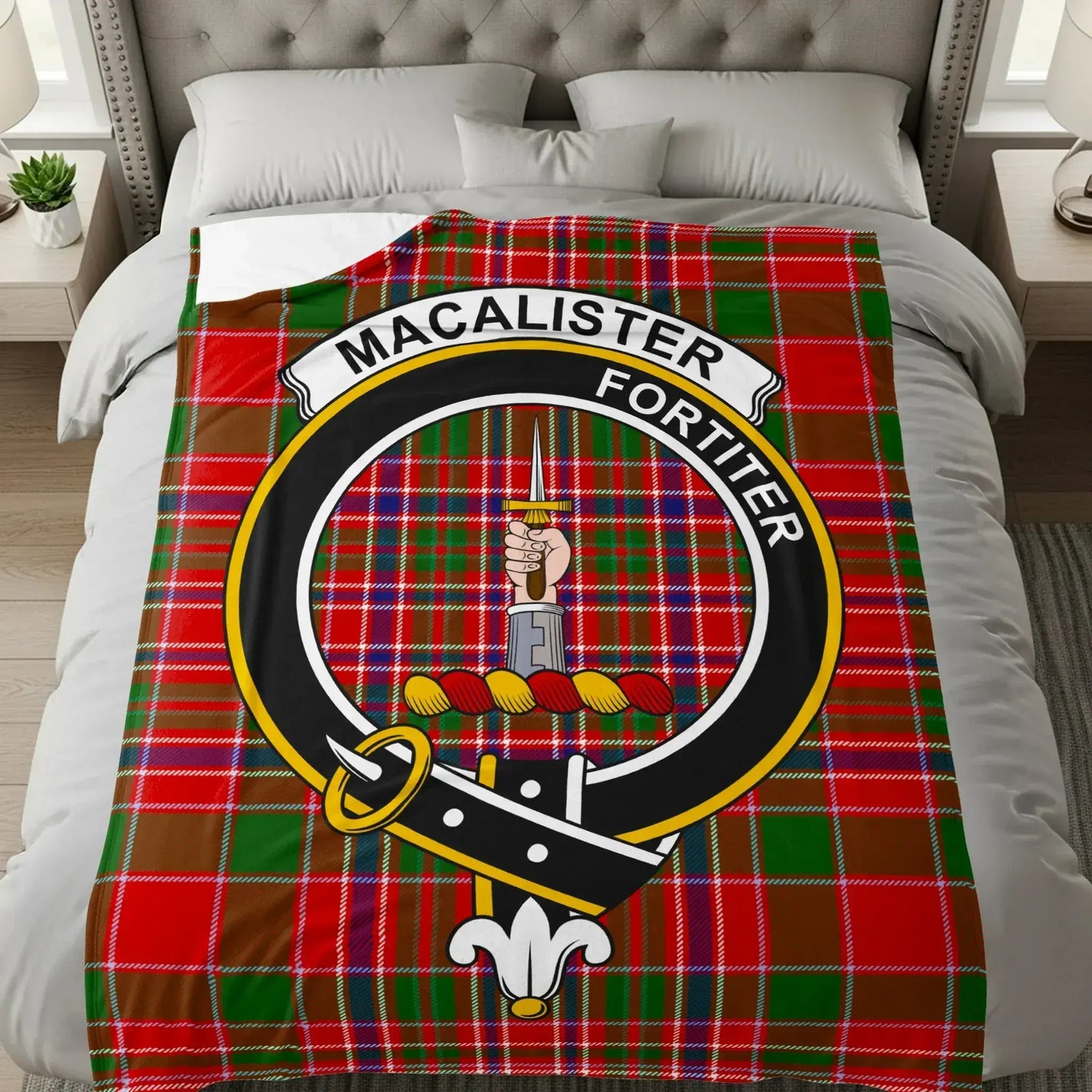 Macalister Fortiter Tartan Plaid Blanket product