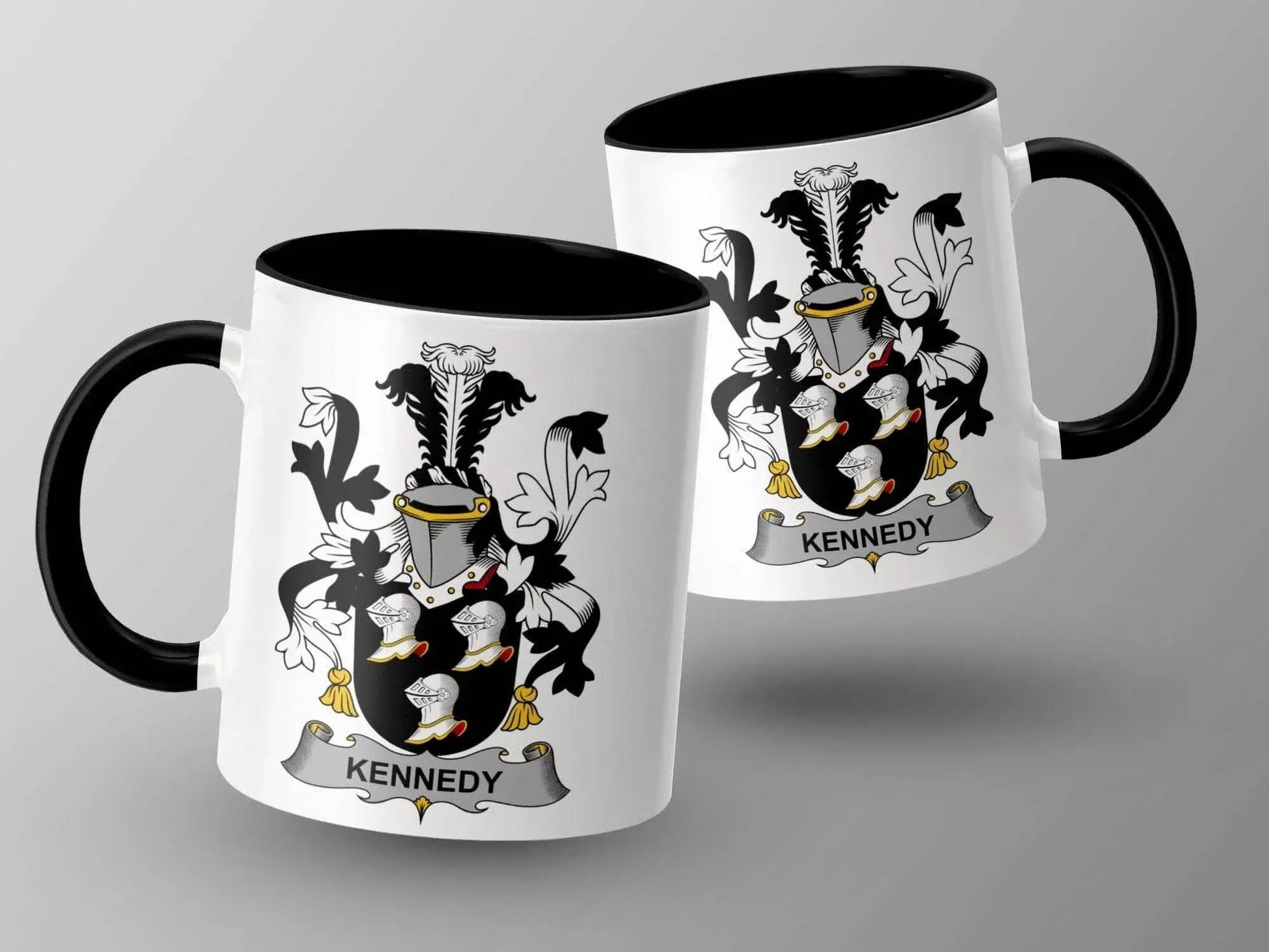 Kennedy Coat of Arms Emblem Featured Mug - Celtic Ancestry Gifts
