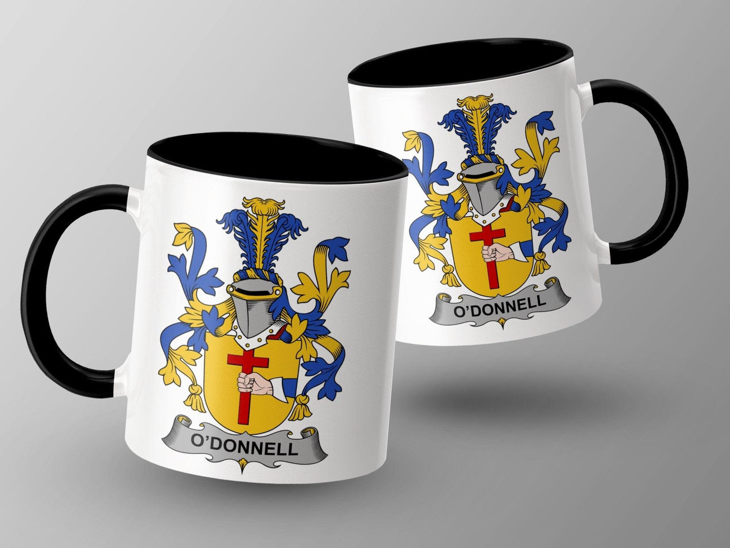 O'Donnell Coat of Arms Heraldic Family Crest Mug - Celtic Ancestry Gifts