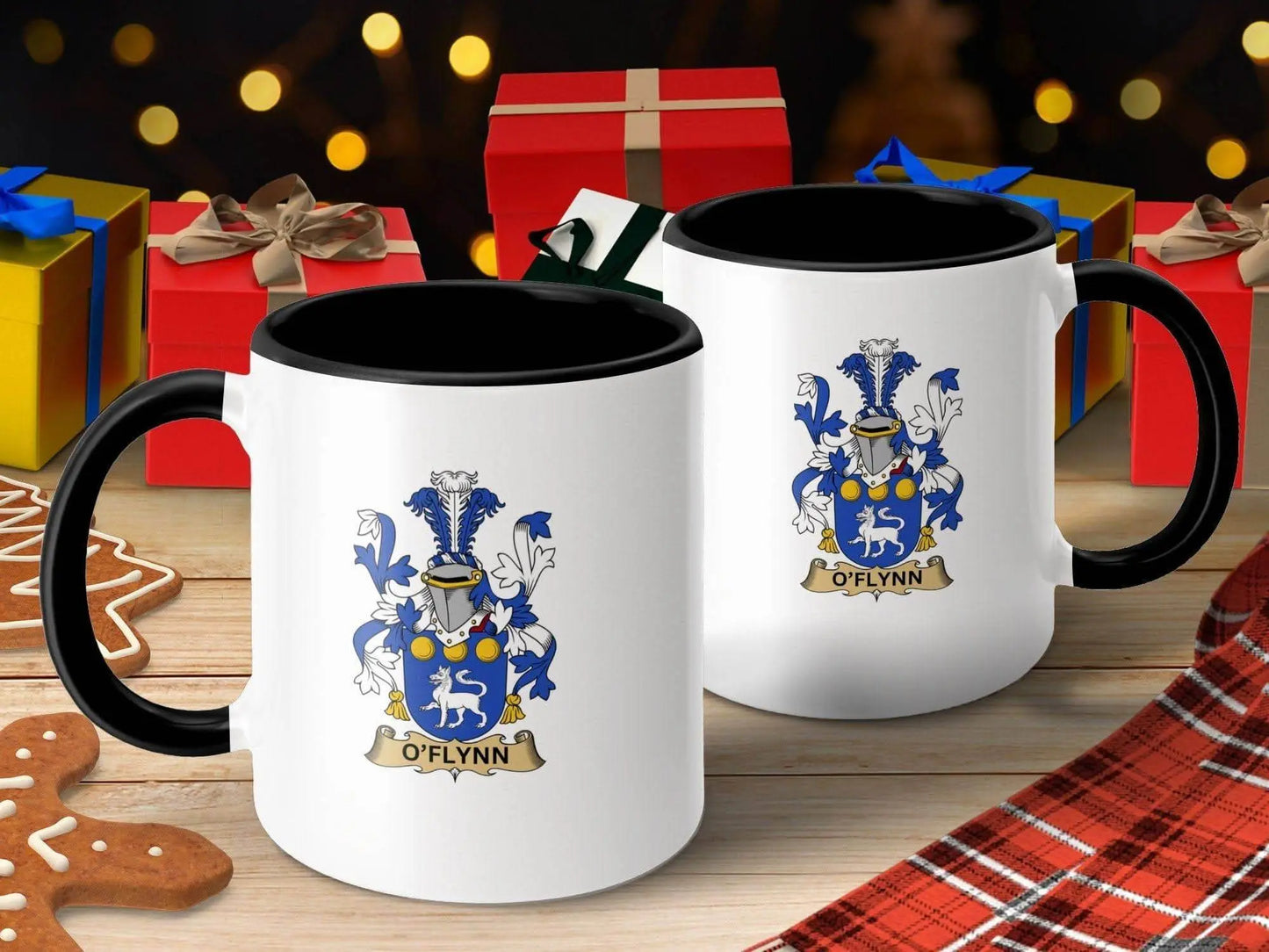 O'Flynn Coat of Arms Family Name Crest Mug - Celtic Ancestry Gifts