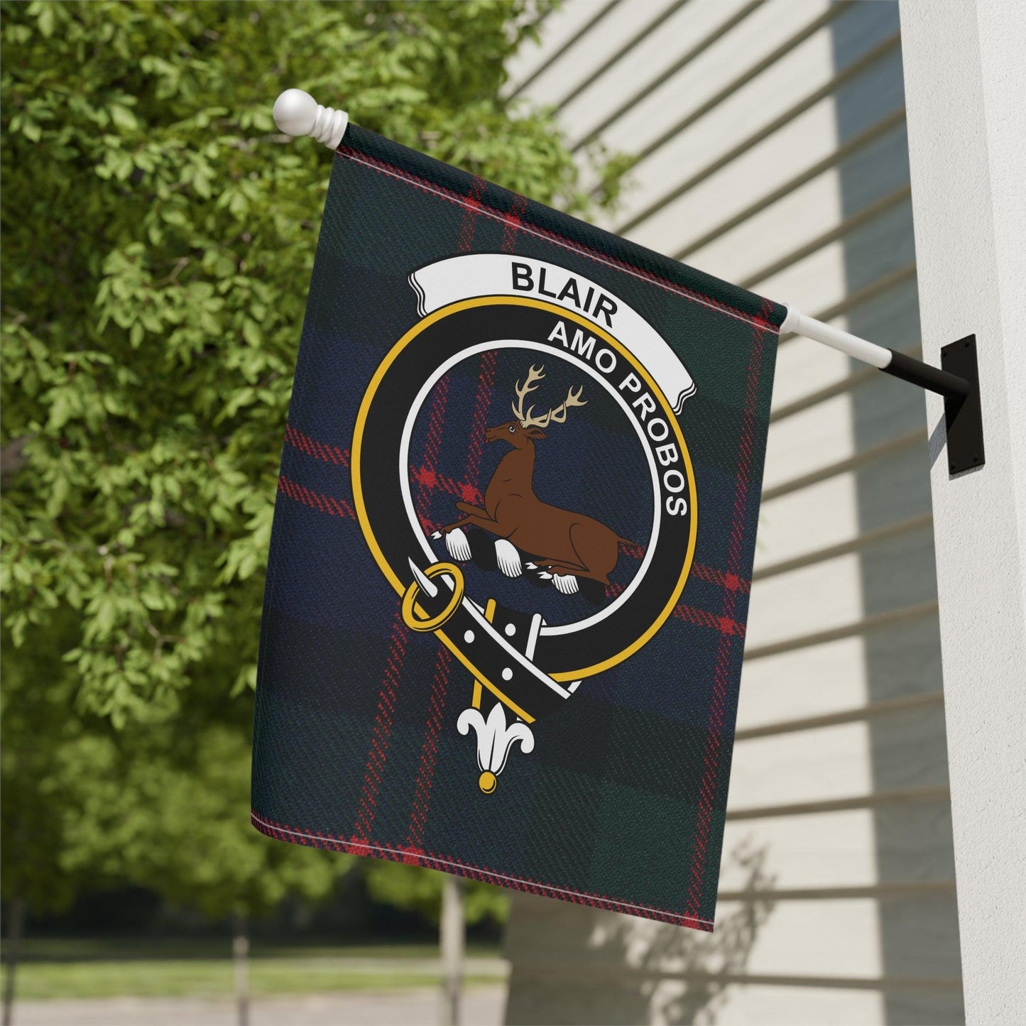 Blair Clan Scottish Tartan Garden Flag