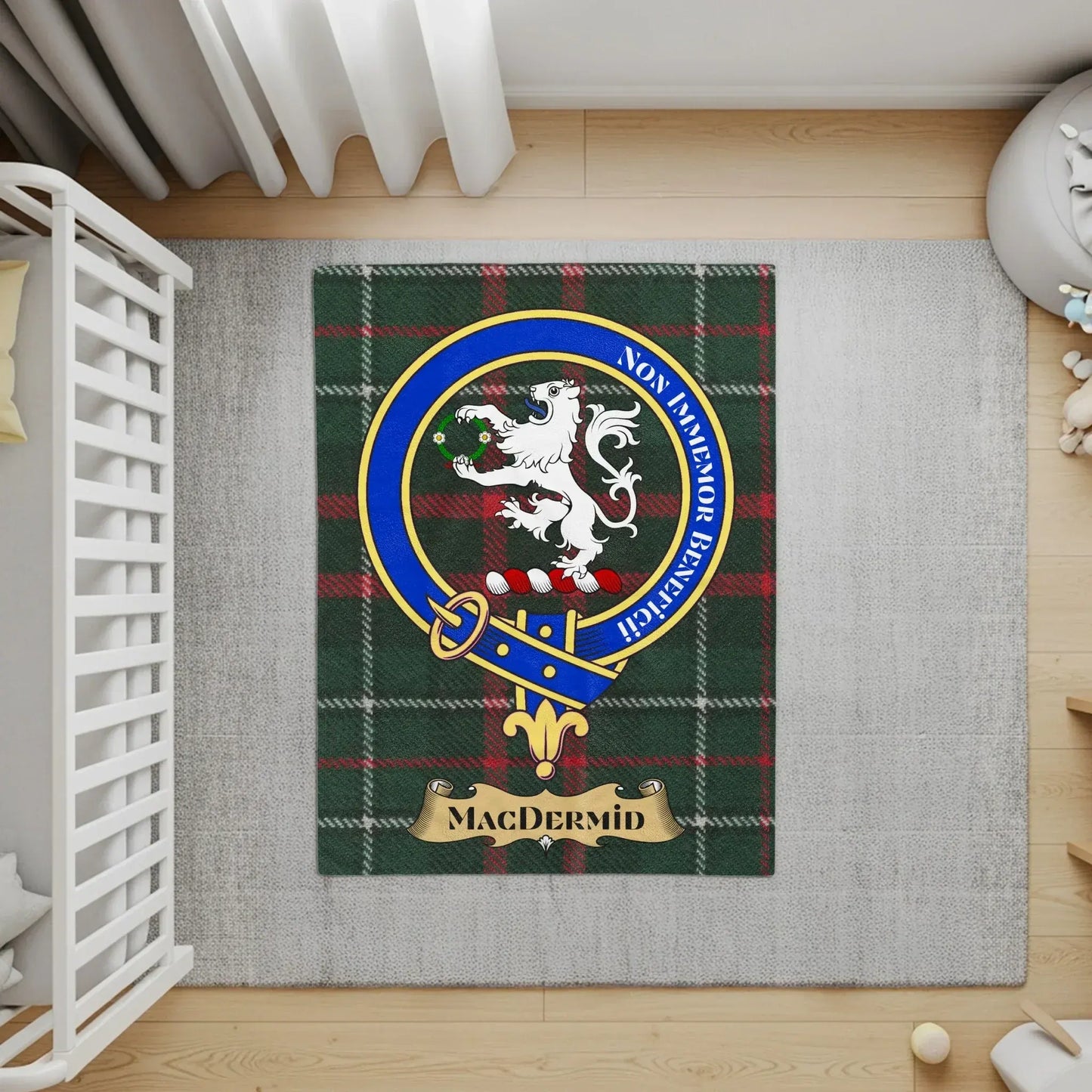 MacDermid Crest Tartan Plaid Area Rug product type