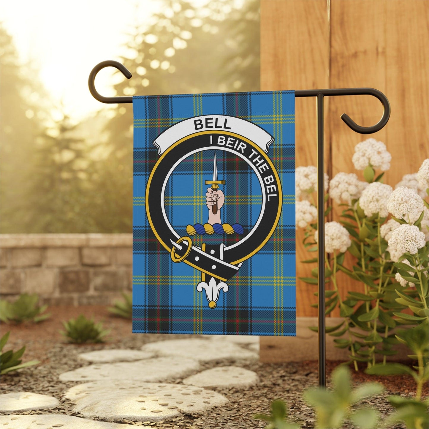 Bell Clan Scottish Tartan Garden Flag
