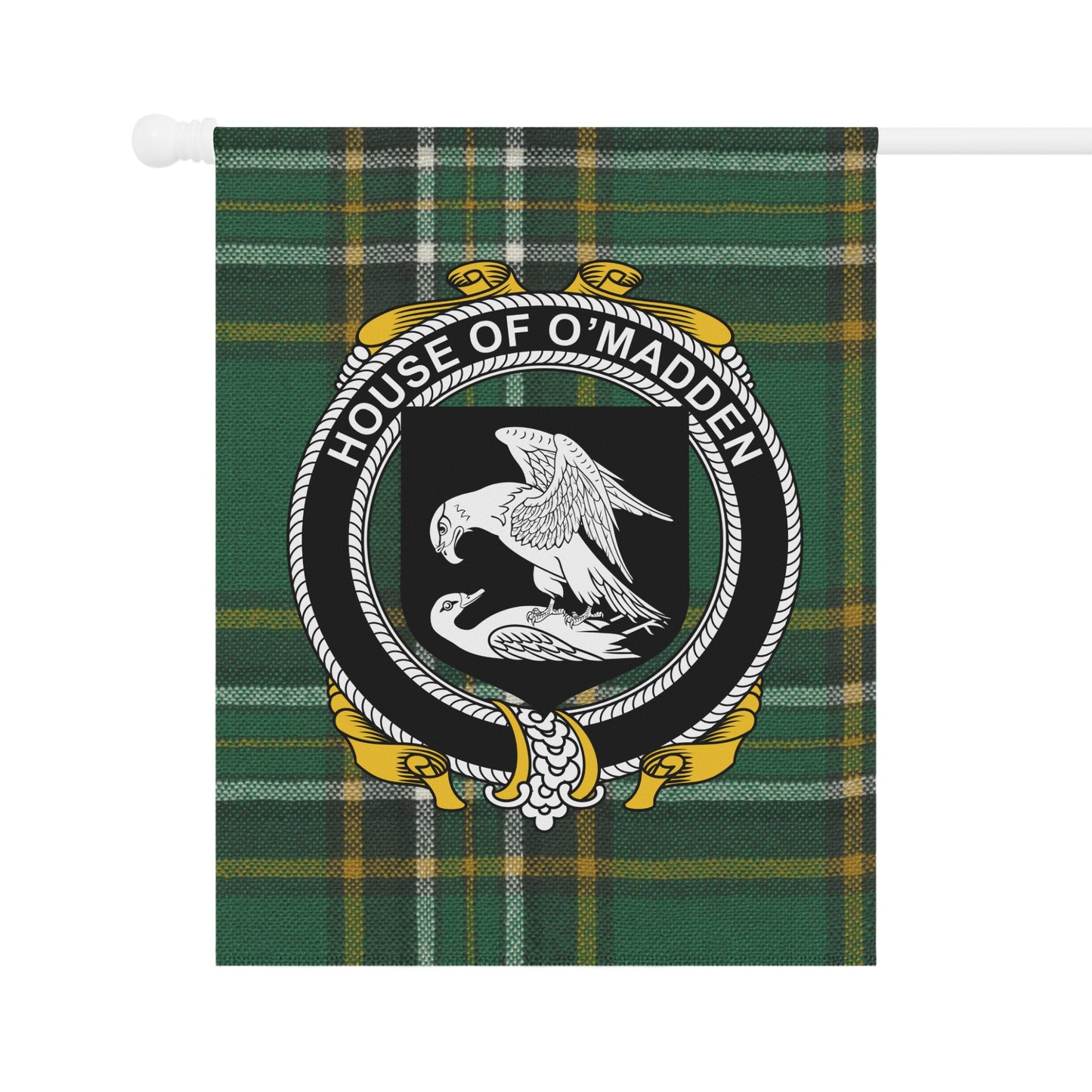 House of O'Madden Plaid Pattern Decorative Flag