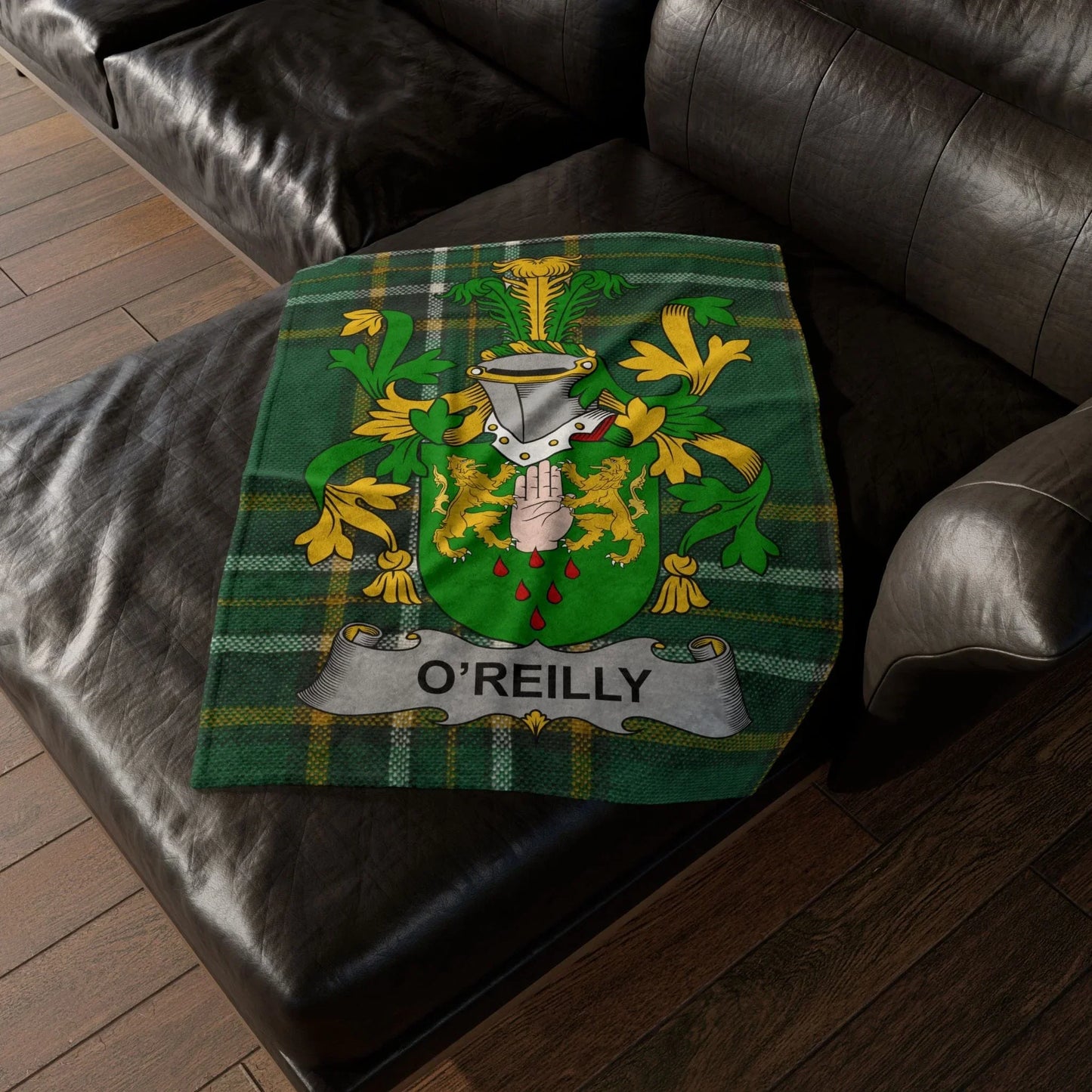 O'Reilly Surname Irish Coat Of Arms Tartan Blanket
