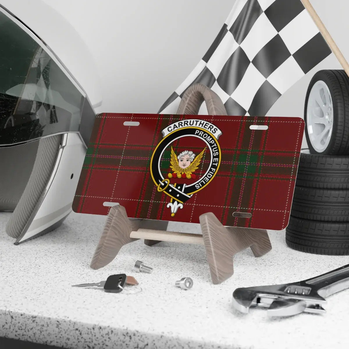 Carruthers Promittite Strepitus Stylish License Plate product