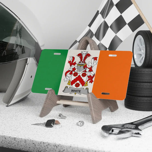 Irish Flag Car License Plate Shield product type