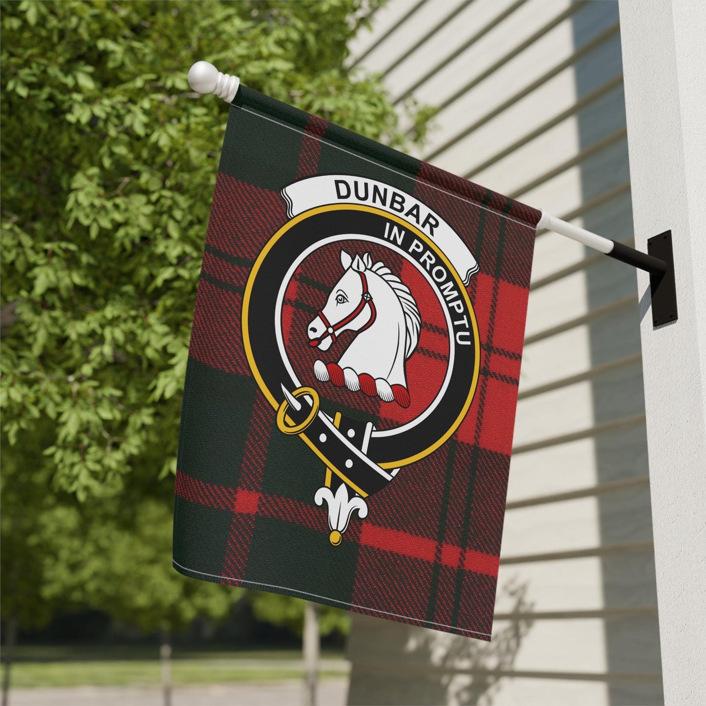 Dunbar Clan Scottish Tartan Garden Flag