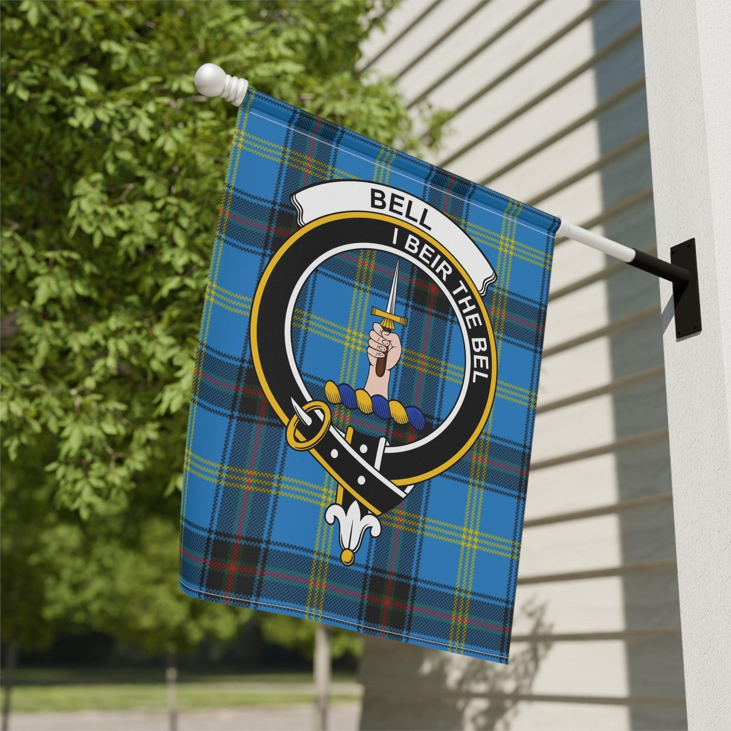 Bell Clan Scottish Tartan Garden Flag