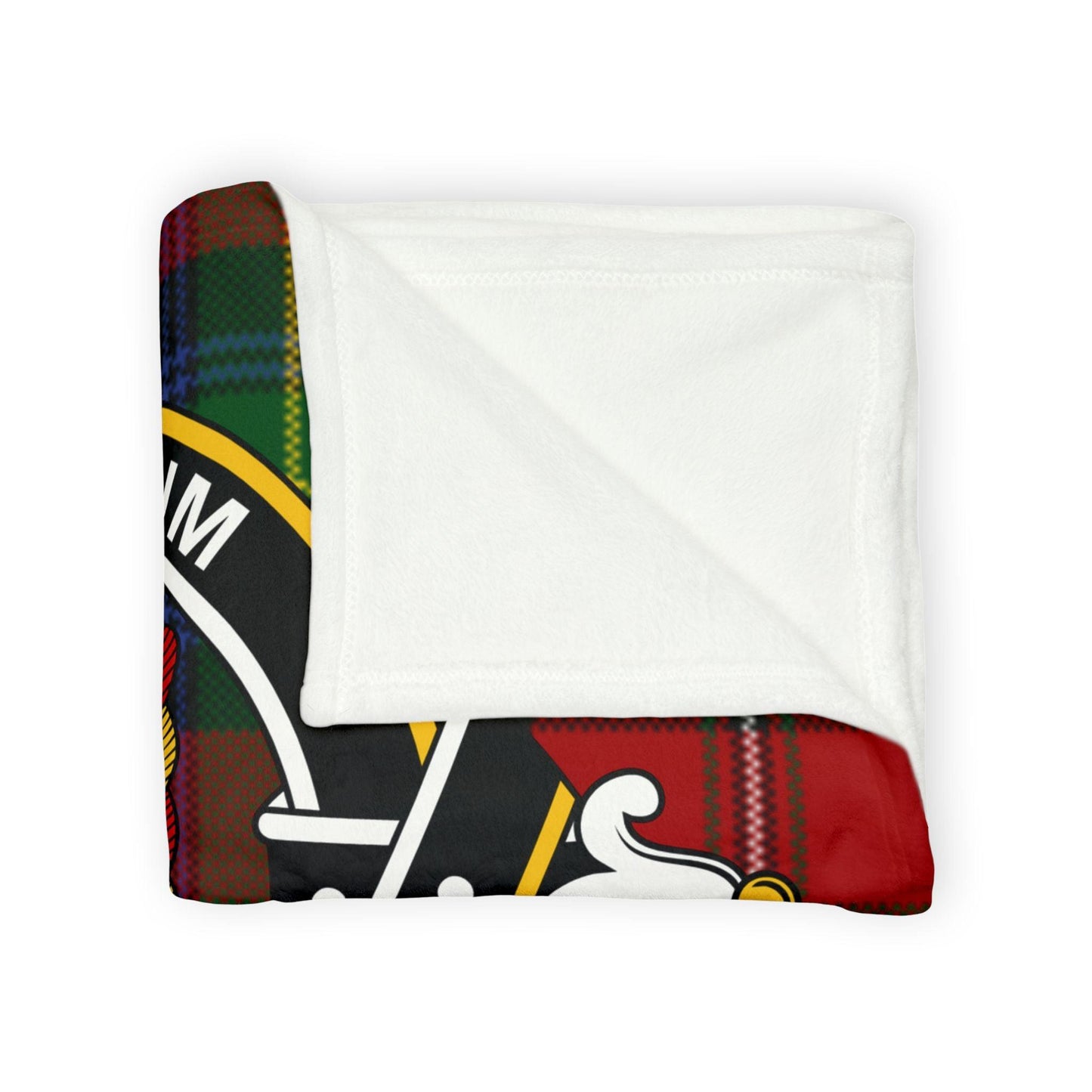 Fairlie Clan Tartan Blanket – Scottish Crest Throw - Celtic Ancestry Gifts