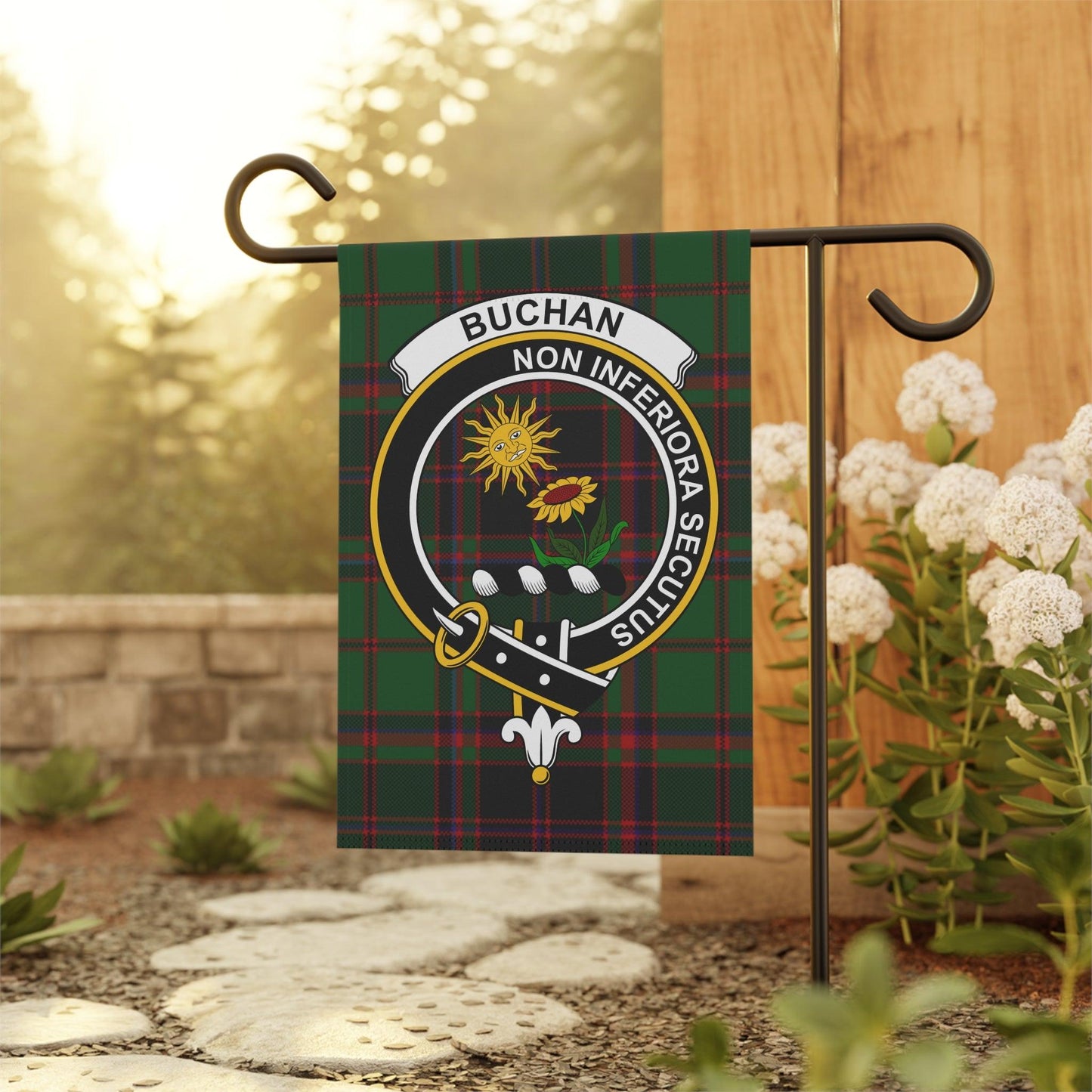 Buchan Clan Scottish Tartan Garden Flag