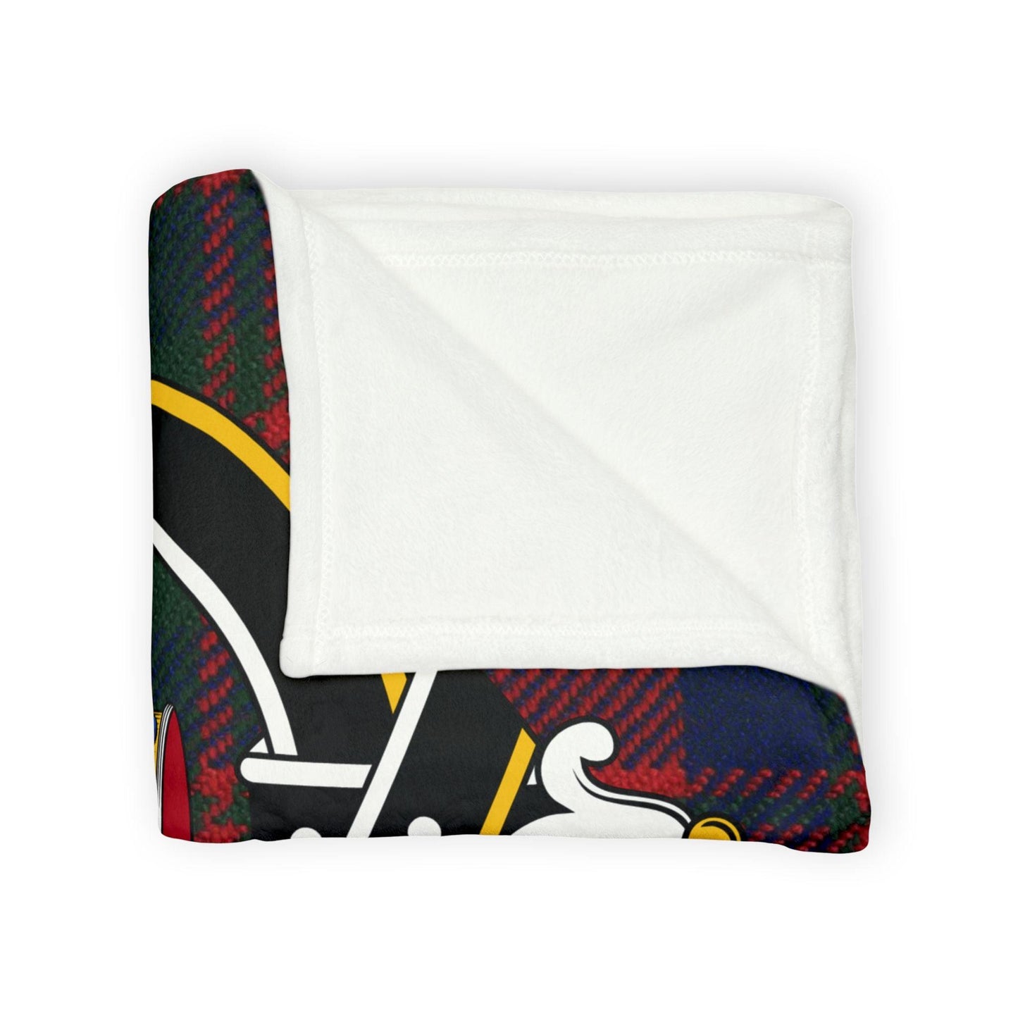 Matheson Clan Tartan Blanket – Scottish Crest Throw, Soft & Cozy