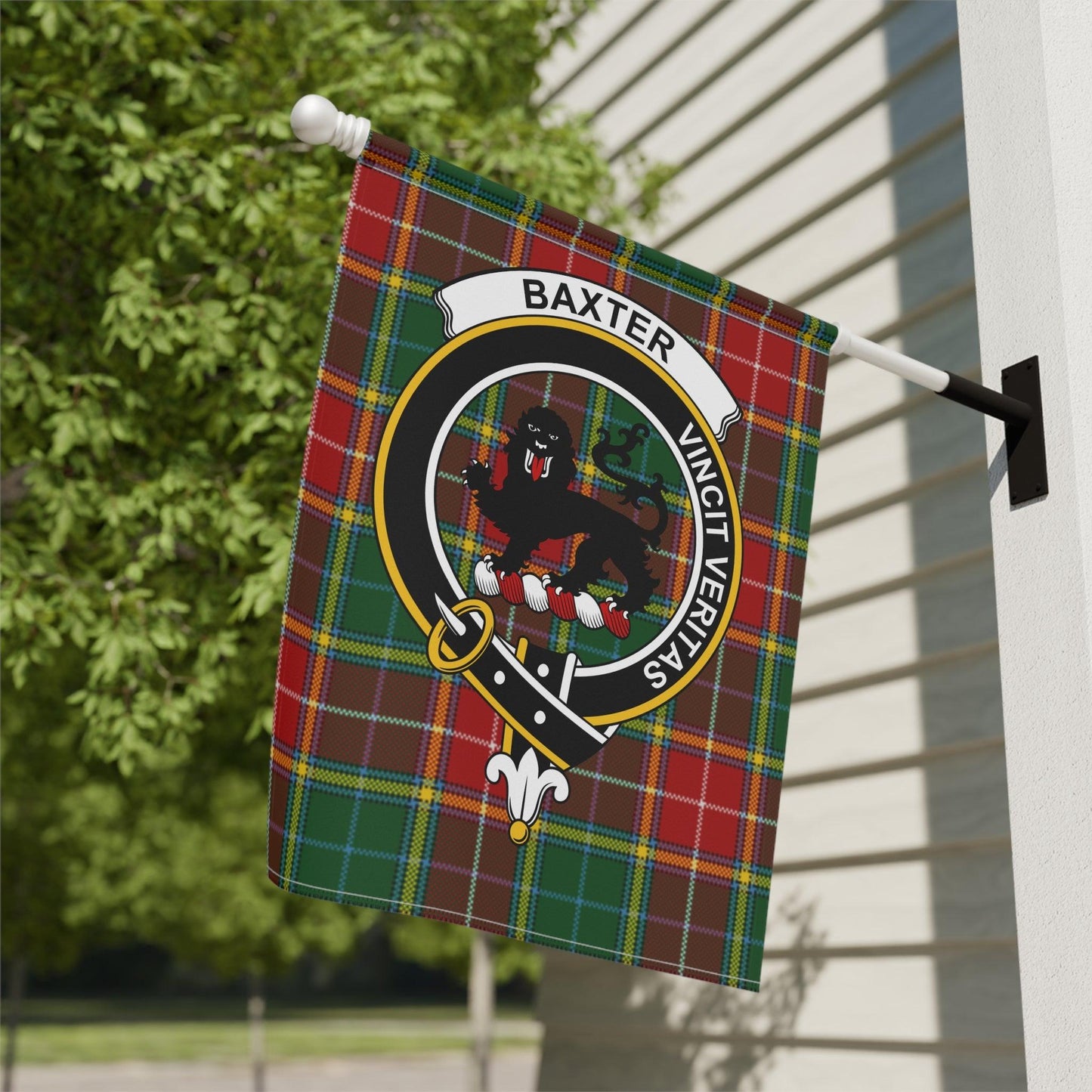 Baxter Clan Scottish Tartan Garden Flag