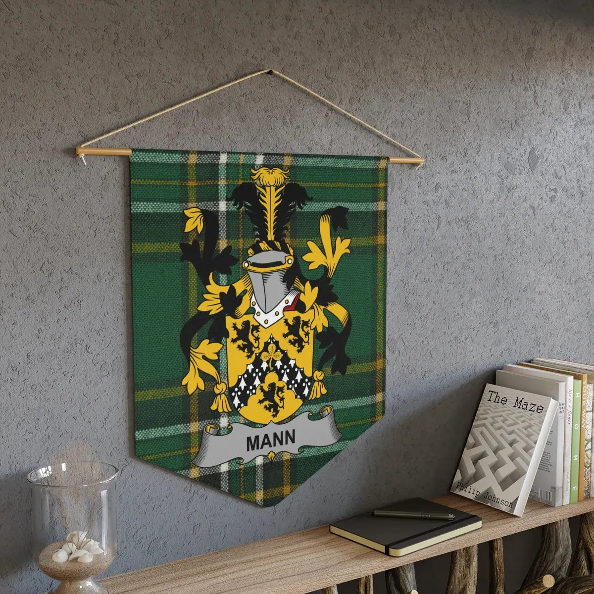 Personalized Family Crest Wall Hanging Banner product