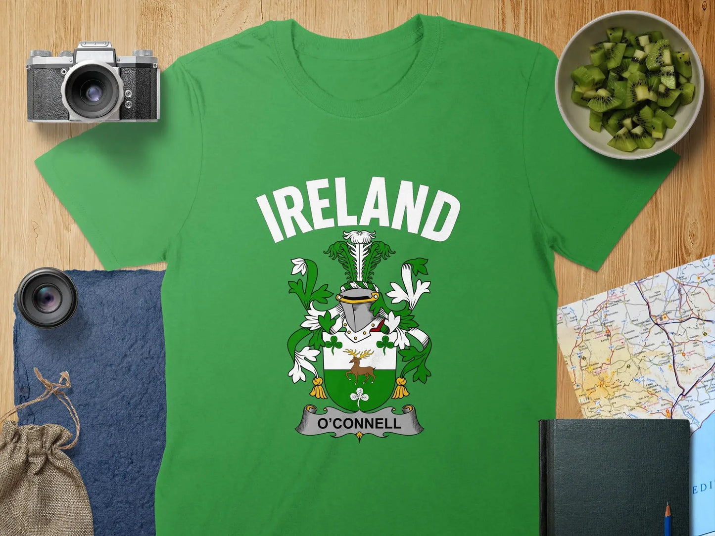 Ireland O'Connell Family Crest Graphic T-Shirt