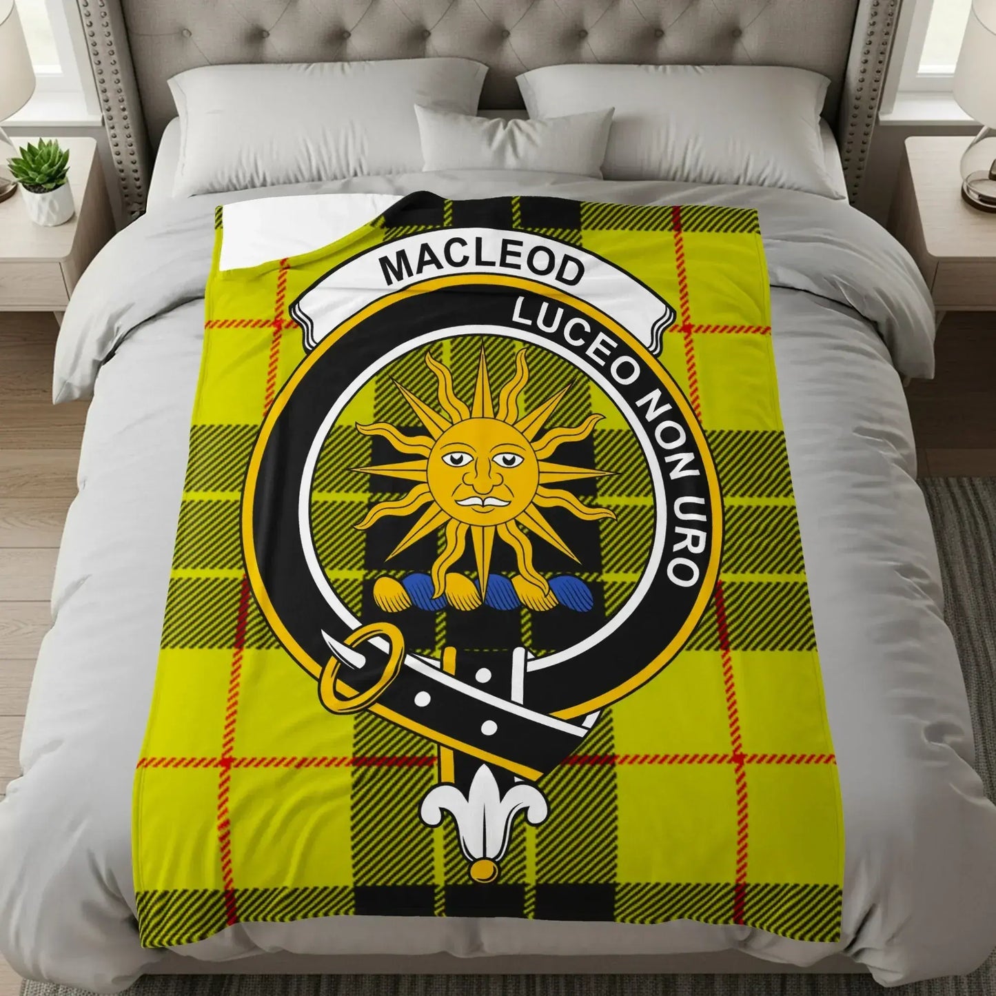 MacLeod Luceo Non Uro Yellow Plaid Bedding product
