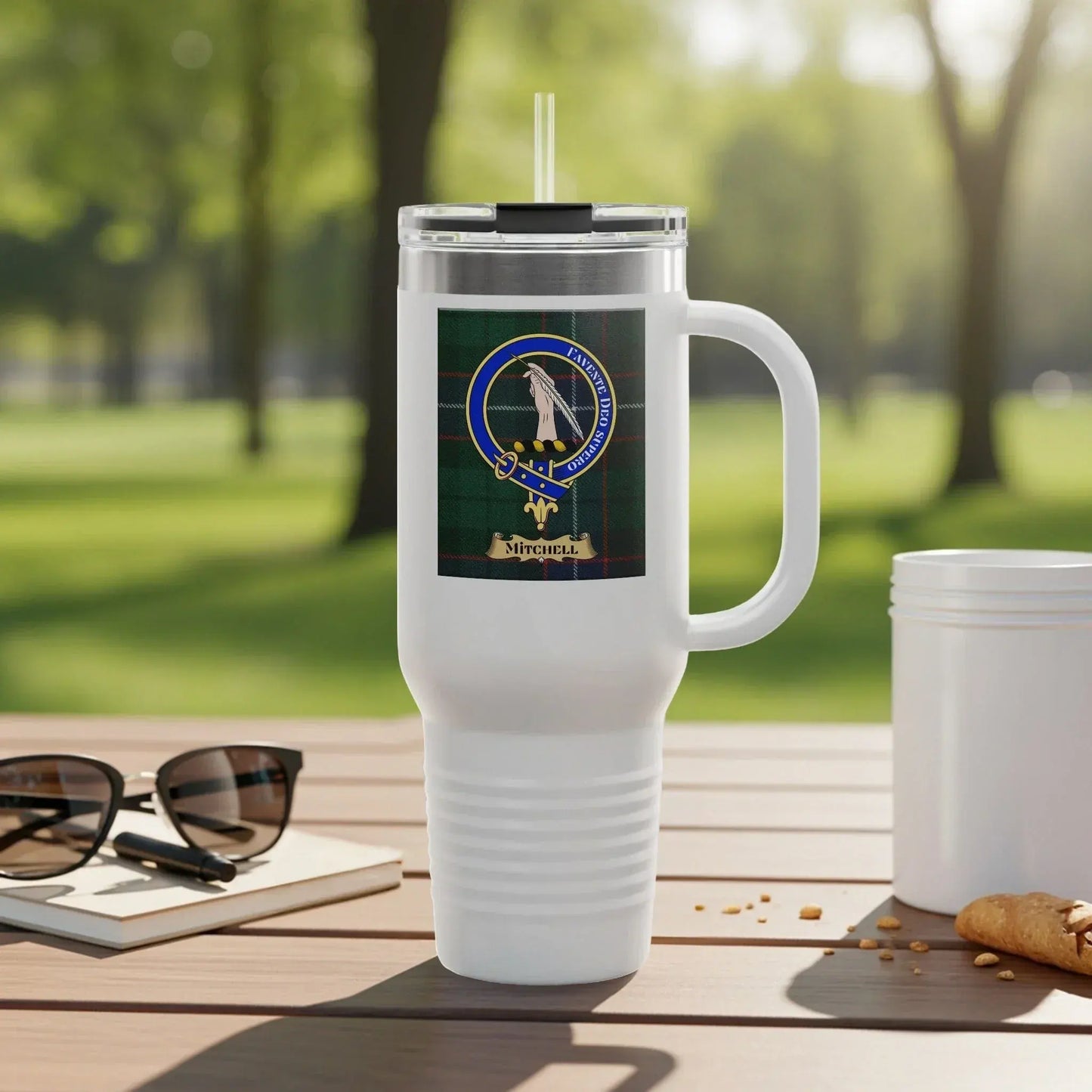 Highland Games Themed White Beverage Flask product