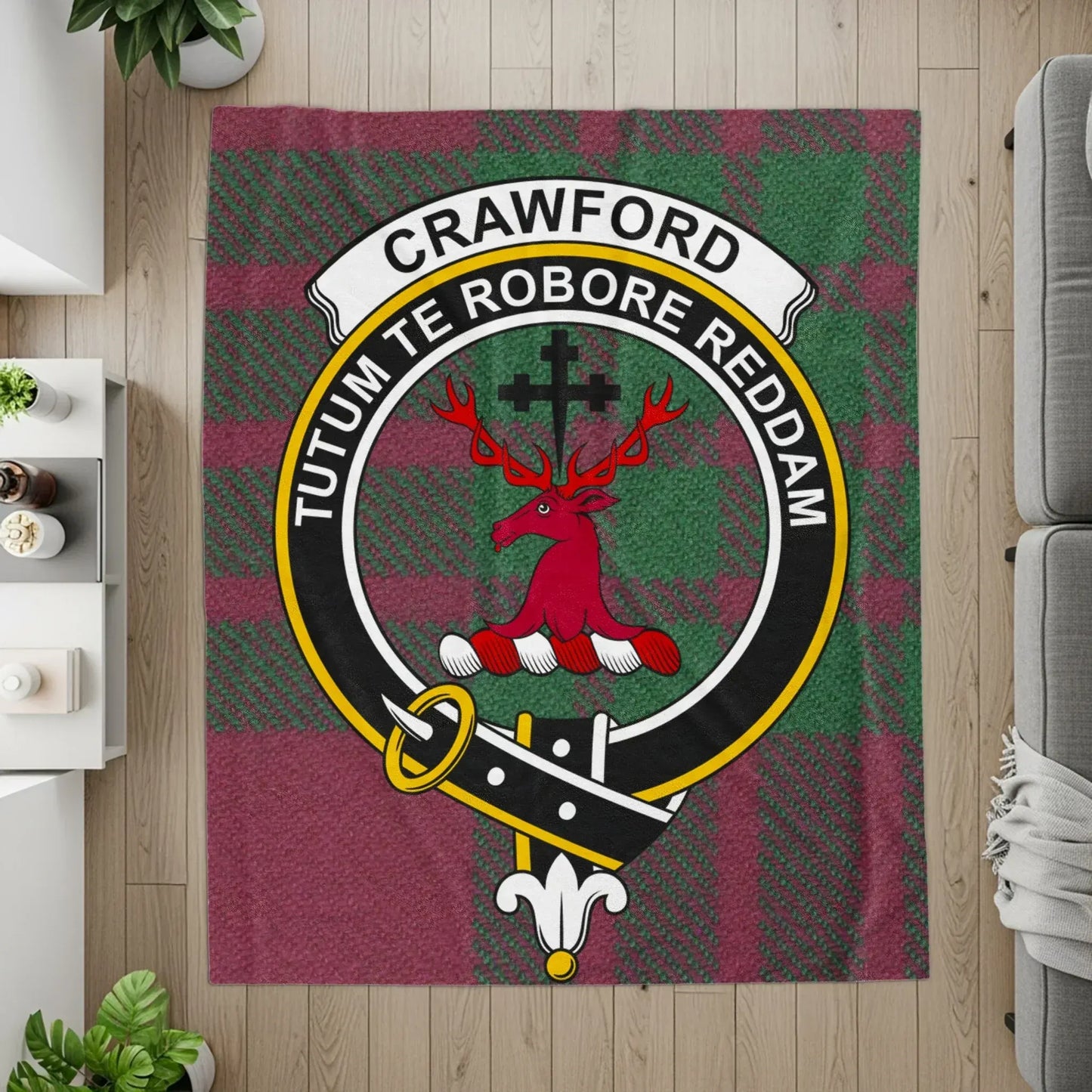 Crawford Clan Crest Blanket Home Decor Product Type