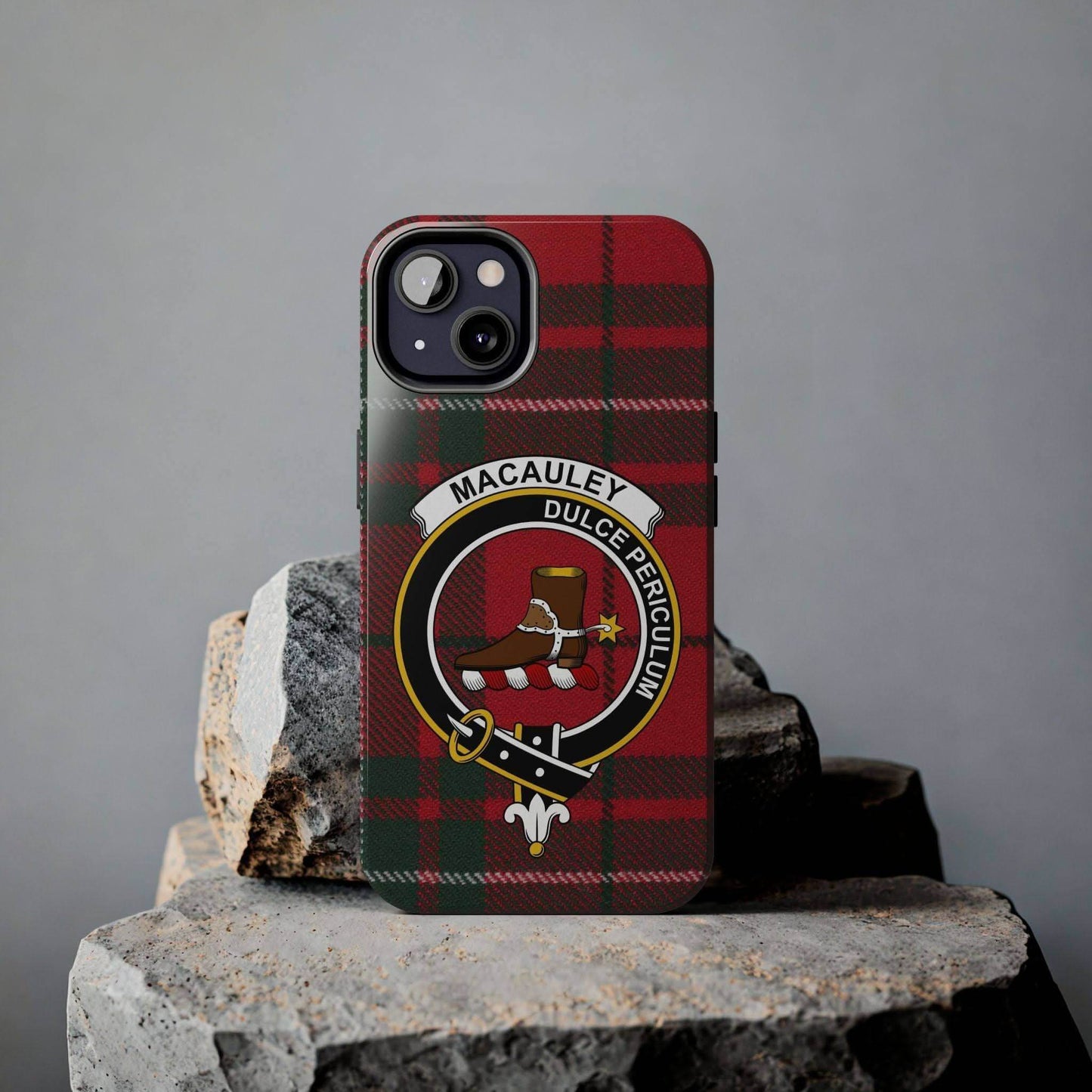 MacAuley Clan Scottish Tartan Cell Phone Case - Celtic Ancestry Gifts