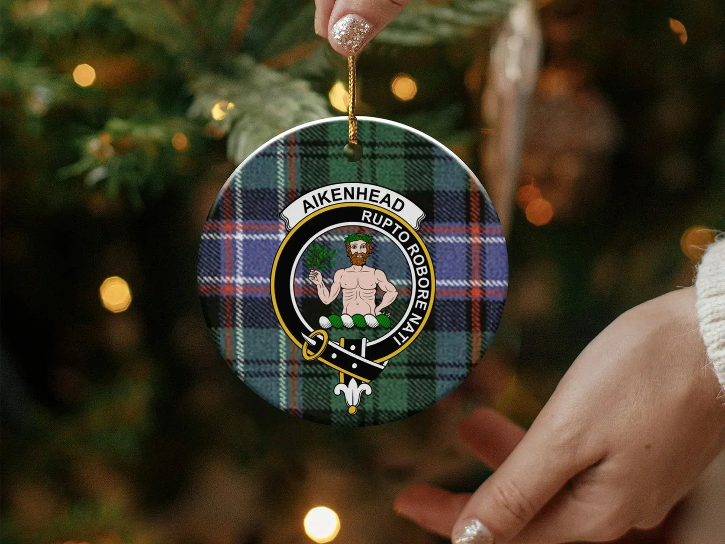 Aikenhead Tartan Design Christmas Ornament product