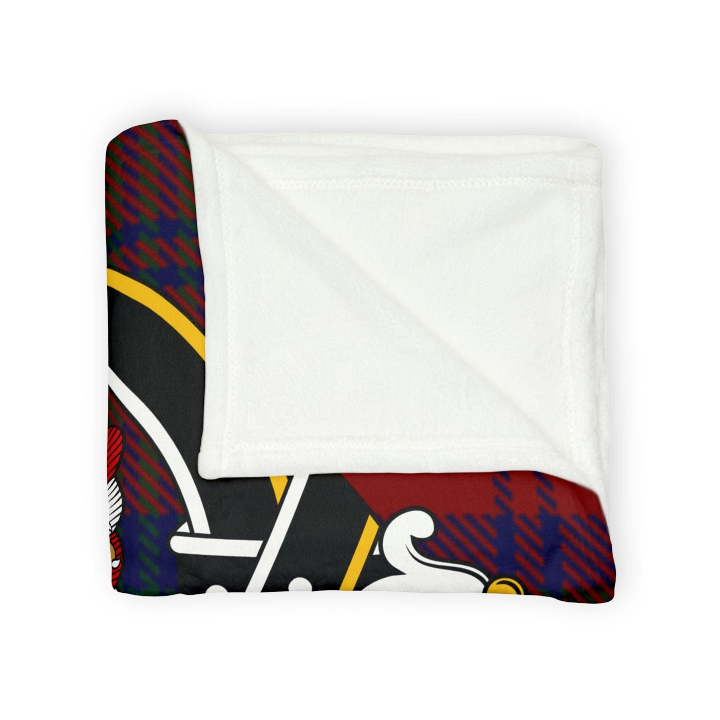 Fotheringham Clan Tartan Blanket – Scottish Crest Throw