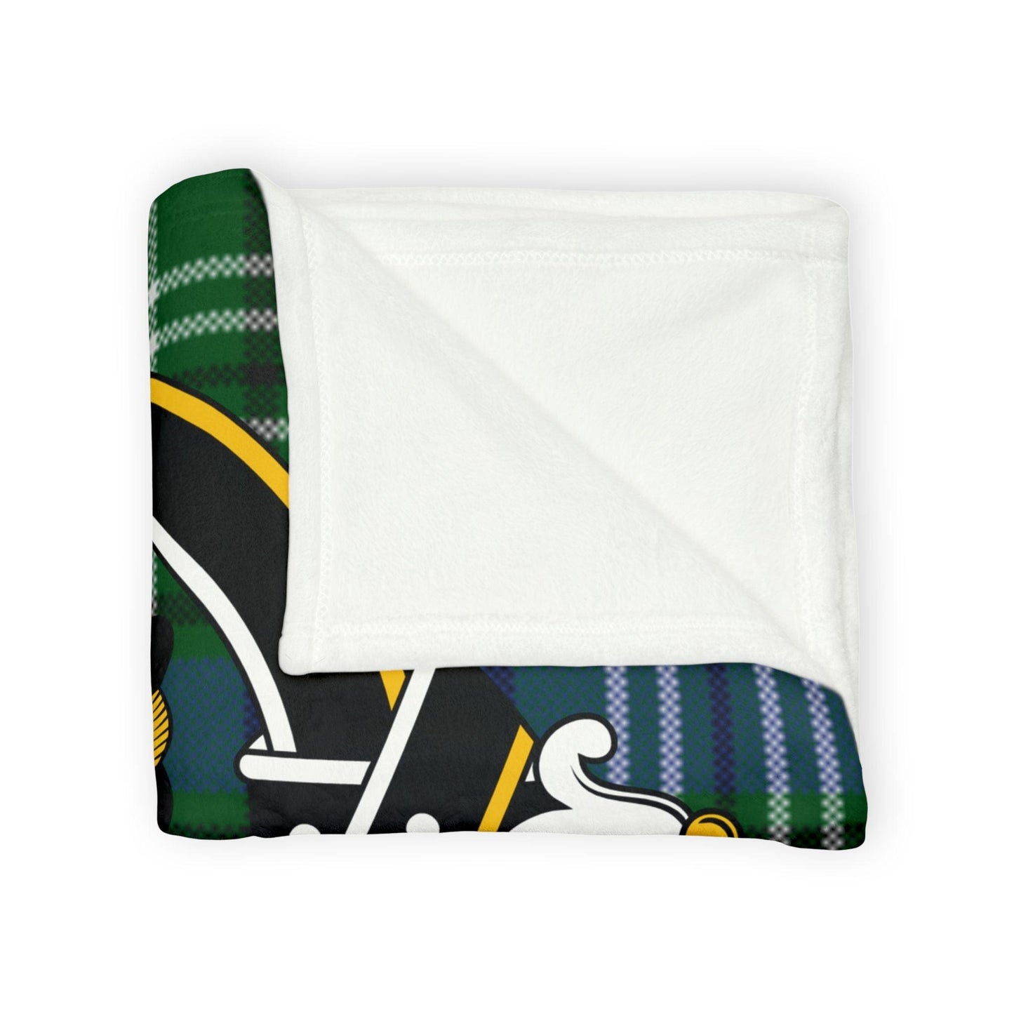 Learmonth Clan Tartan Blanket – Scottish Crest Throw, Soft & Cozy - Celtic Ancestry Gifts