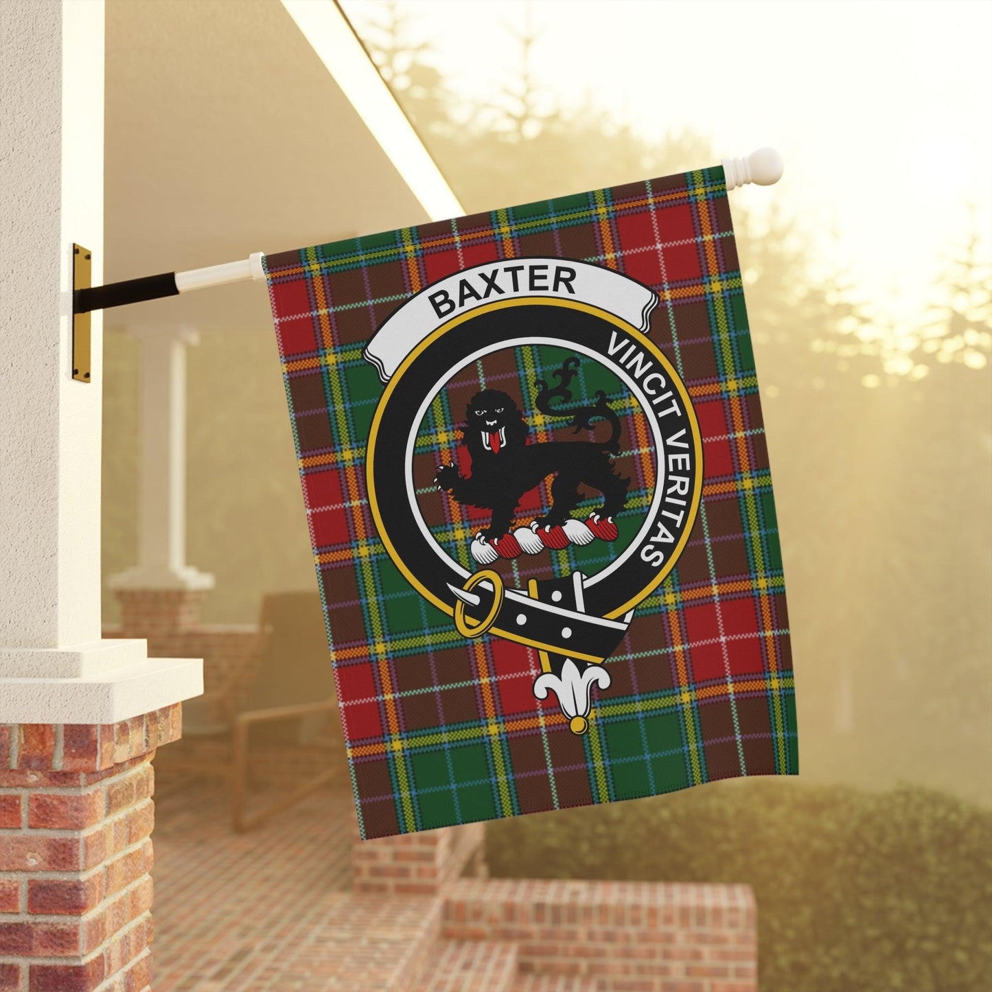 Baxter Clan Scottish Tartan Garden Flag