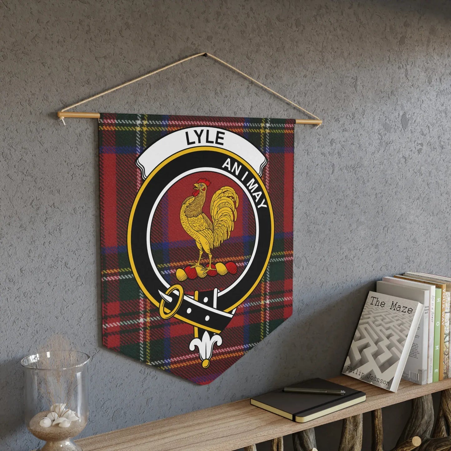 Lyle Heraldic Banner Decor with Rooster product