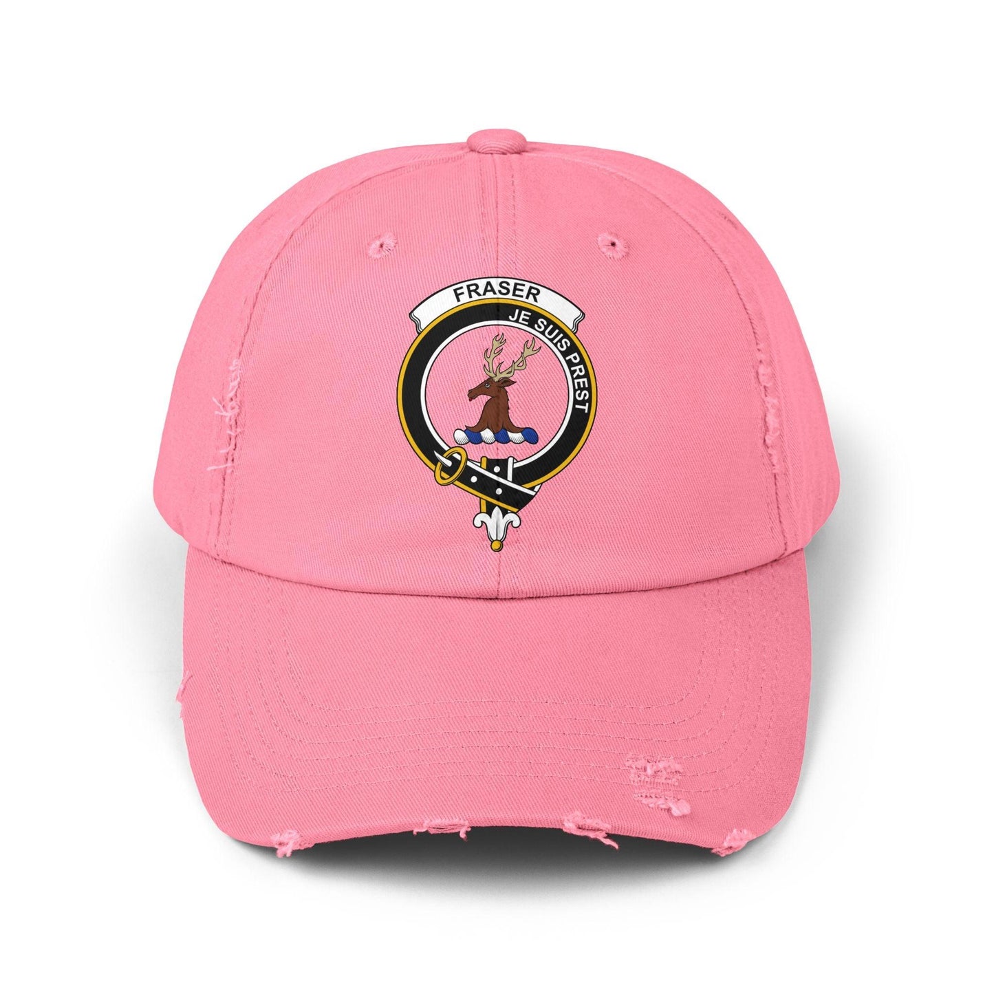 Fraser Clan Crest Emblem on Classic Black Baseball Cap