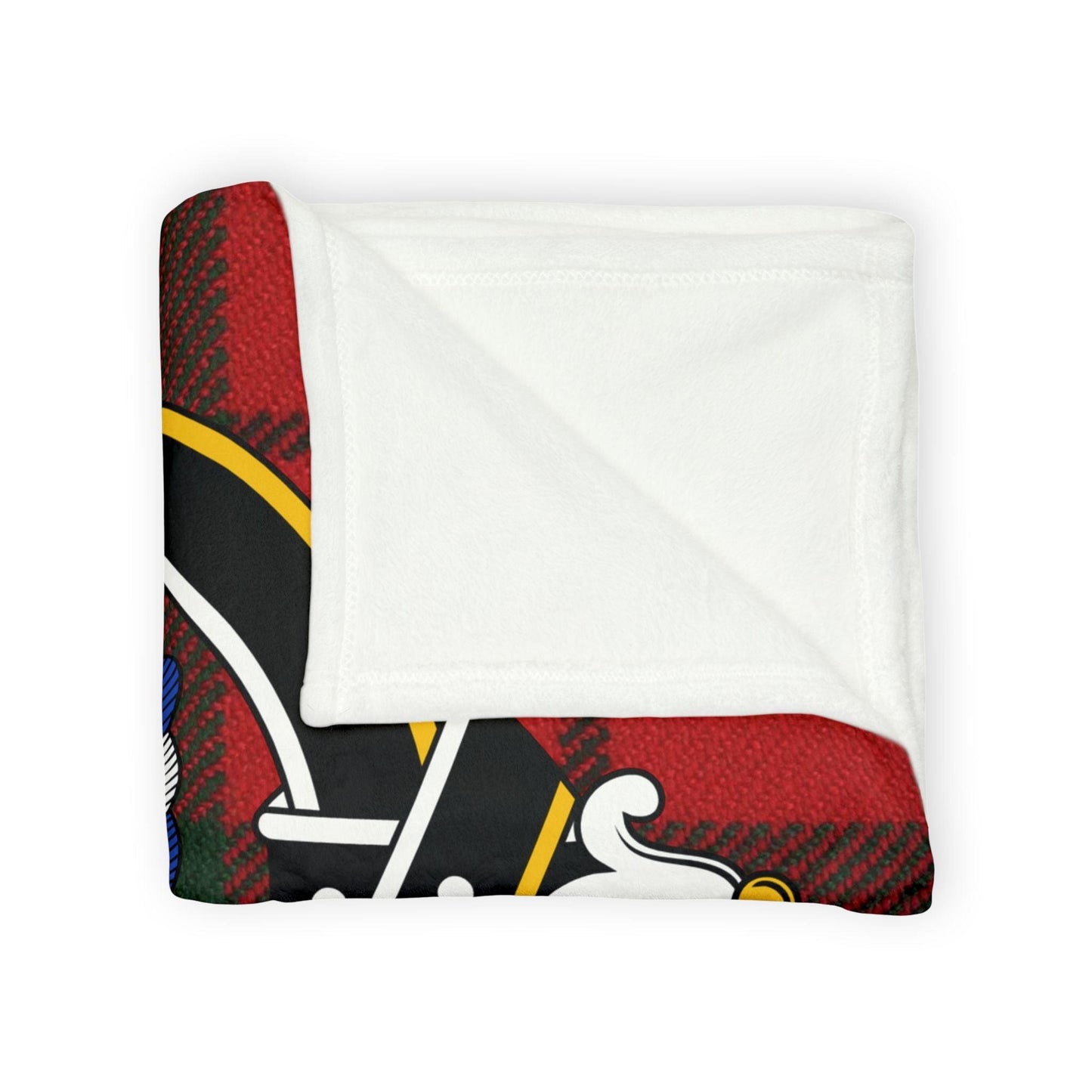 Cheyne Clan Crest Scottish Tartan Blanket - Celtic Ancestry Gifts