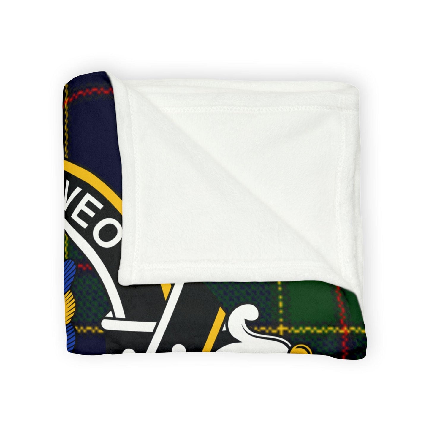 Strachan Clan Tartan Blanket – Scottish Crest Throw