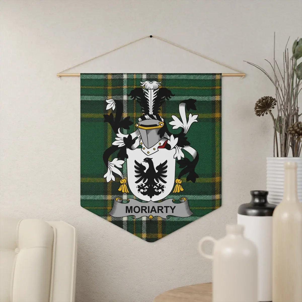 Moriarty Family Crest Wall Hanging Banner product