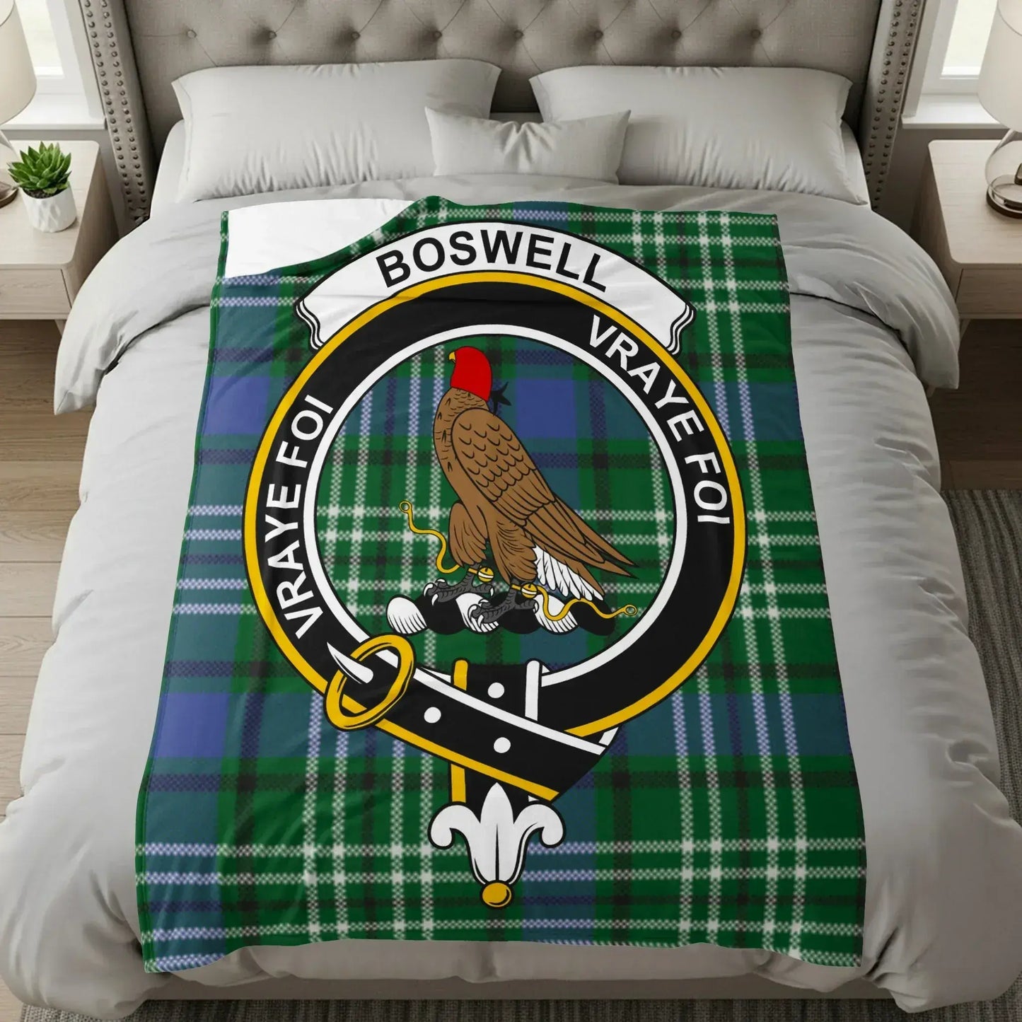 Boswell Vray Foy Checker Plaid Design Bedding product