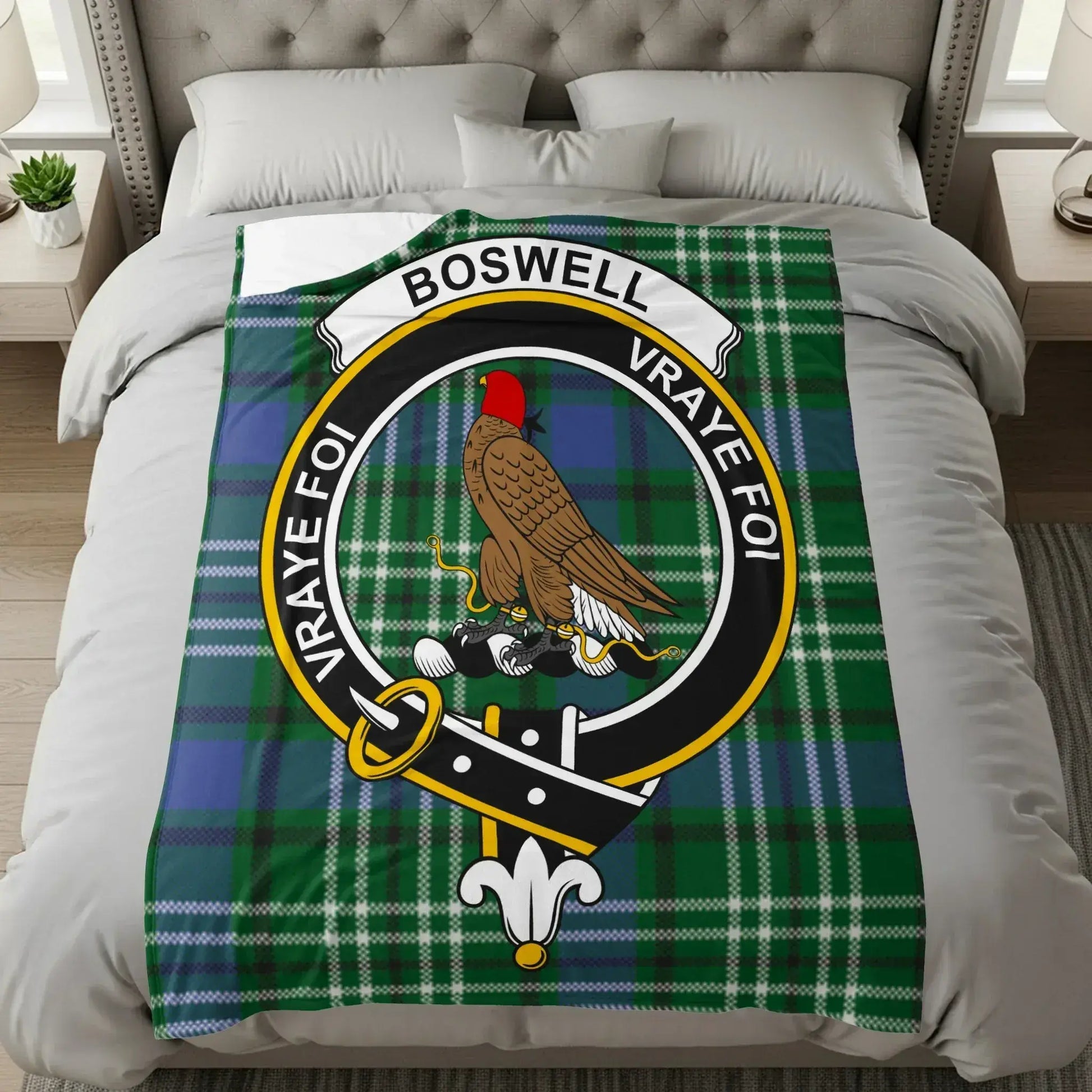 Boswell Vray Foy Checker Plaid Design Bedding product