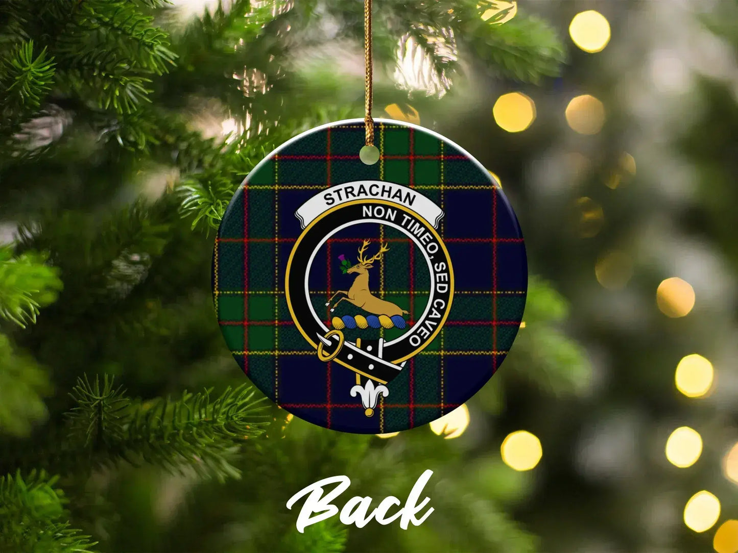 Strachan Crest Christmas Tree Ornament Decorative product