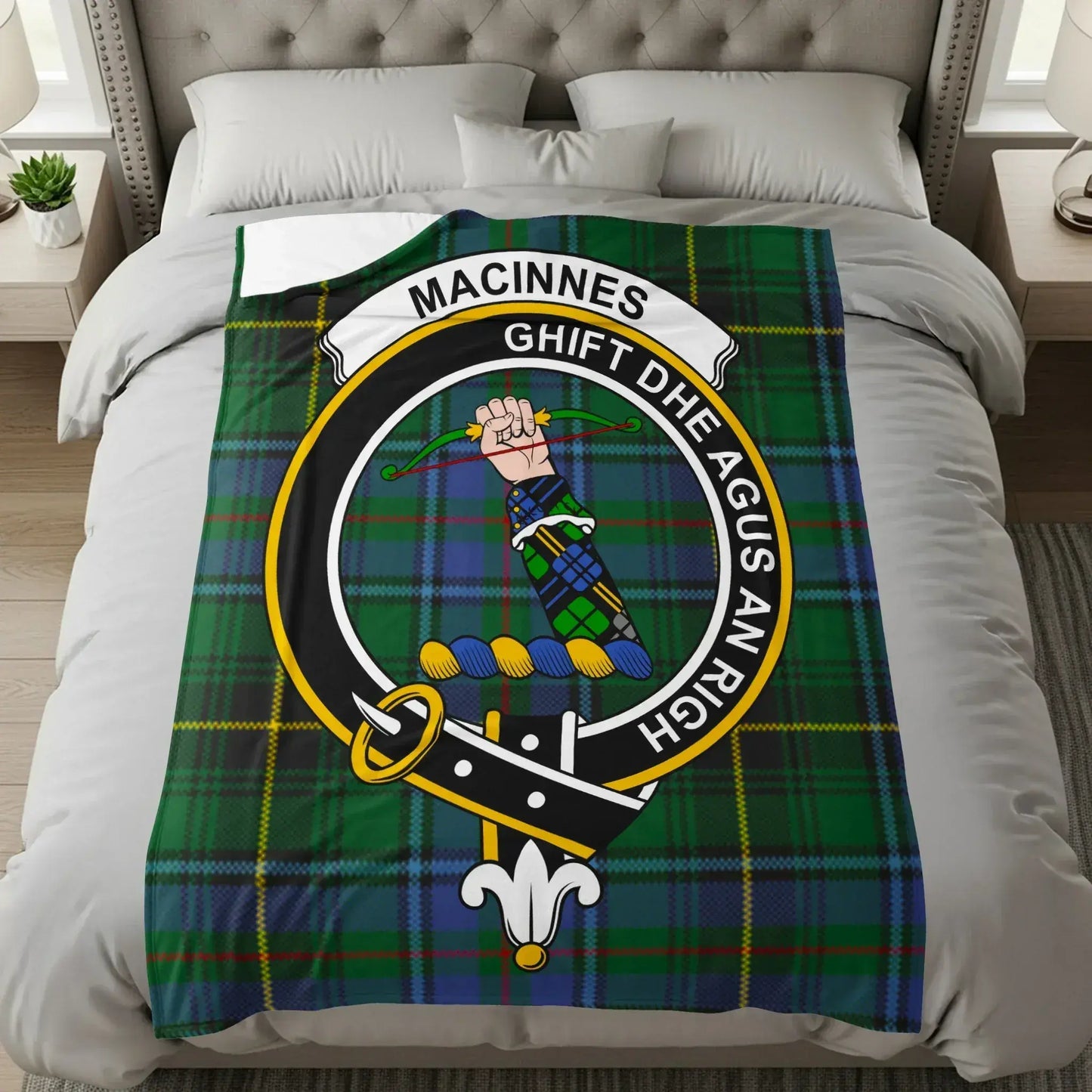 Clan MacInnes Scottish Tartan Blanket product