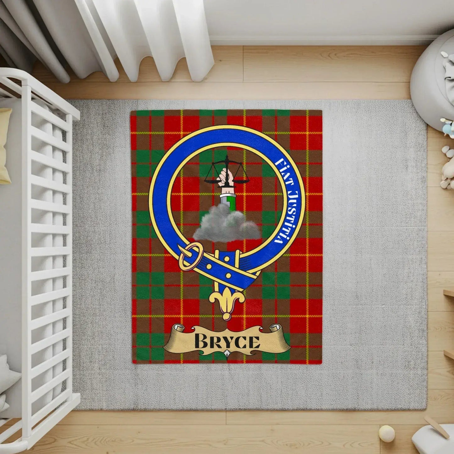 Customizable Crest Tartan Floor Rug Home Decor product