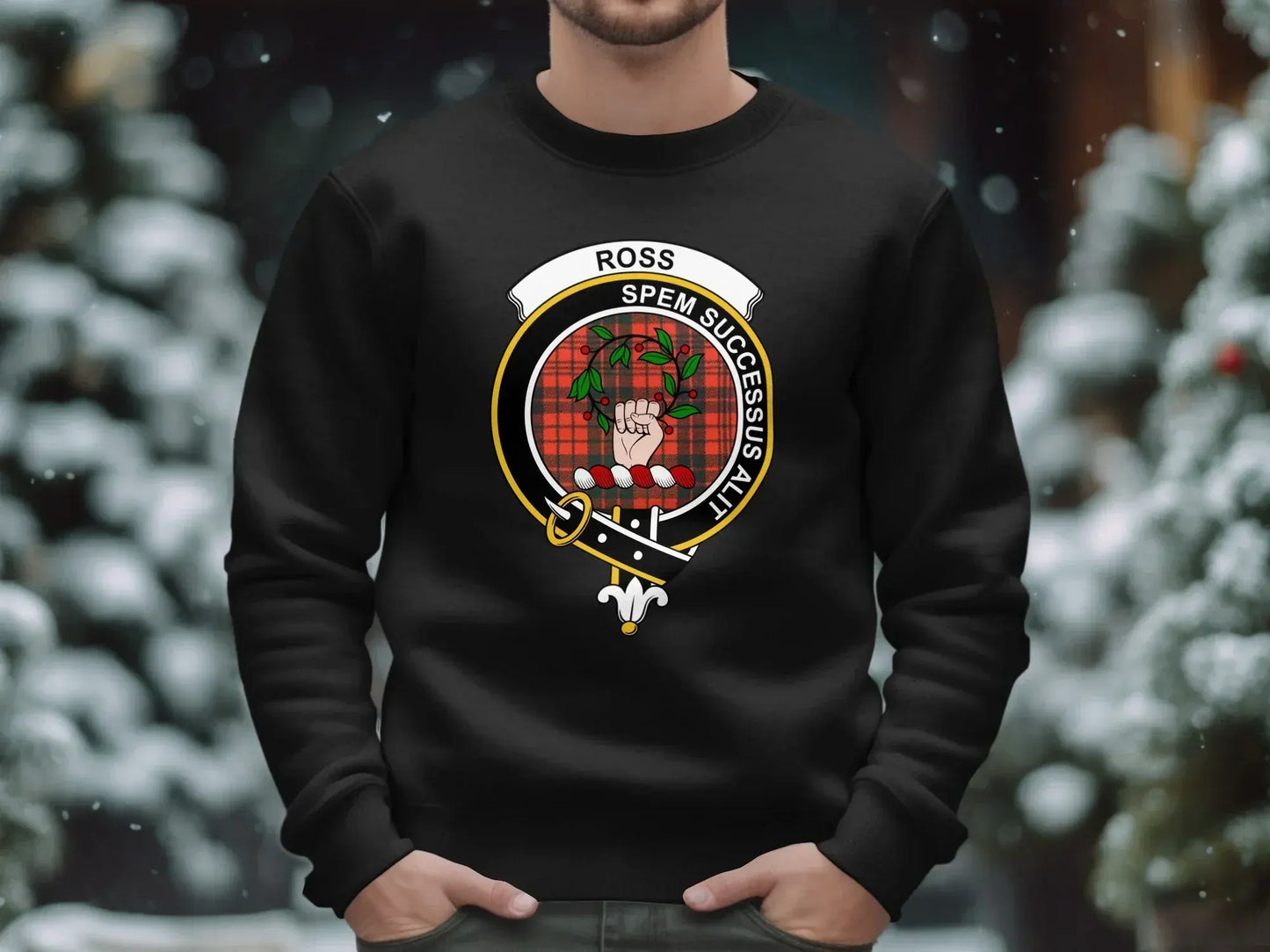 Clan Ross Crest Spem Successus ALS Rite Sweatshirt product type