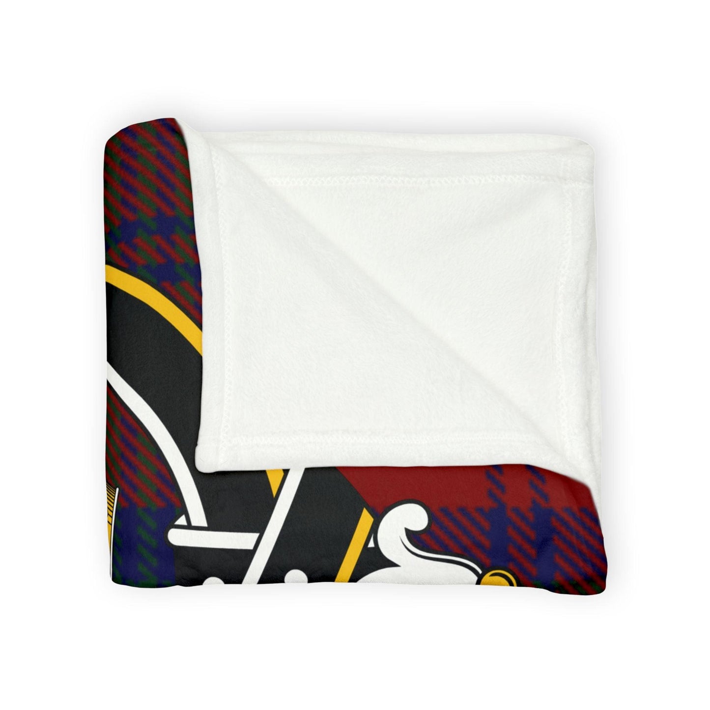 Lindsay Clan Tartan Blanket – Scottish Crest Throw, Soft & Cozy
