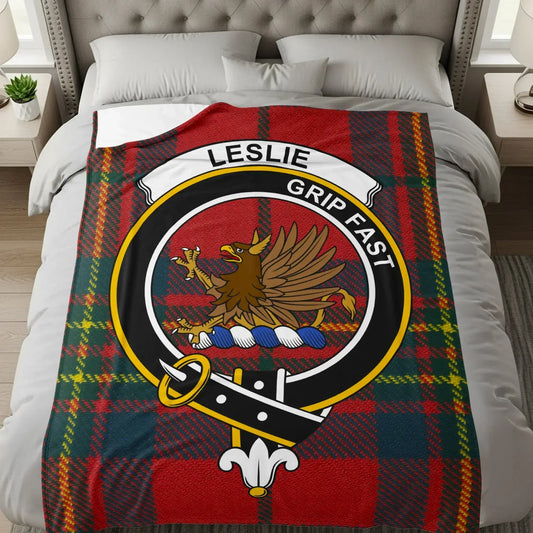 Grip Fast Leslie Plaid Family Crest Blanket product