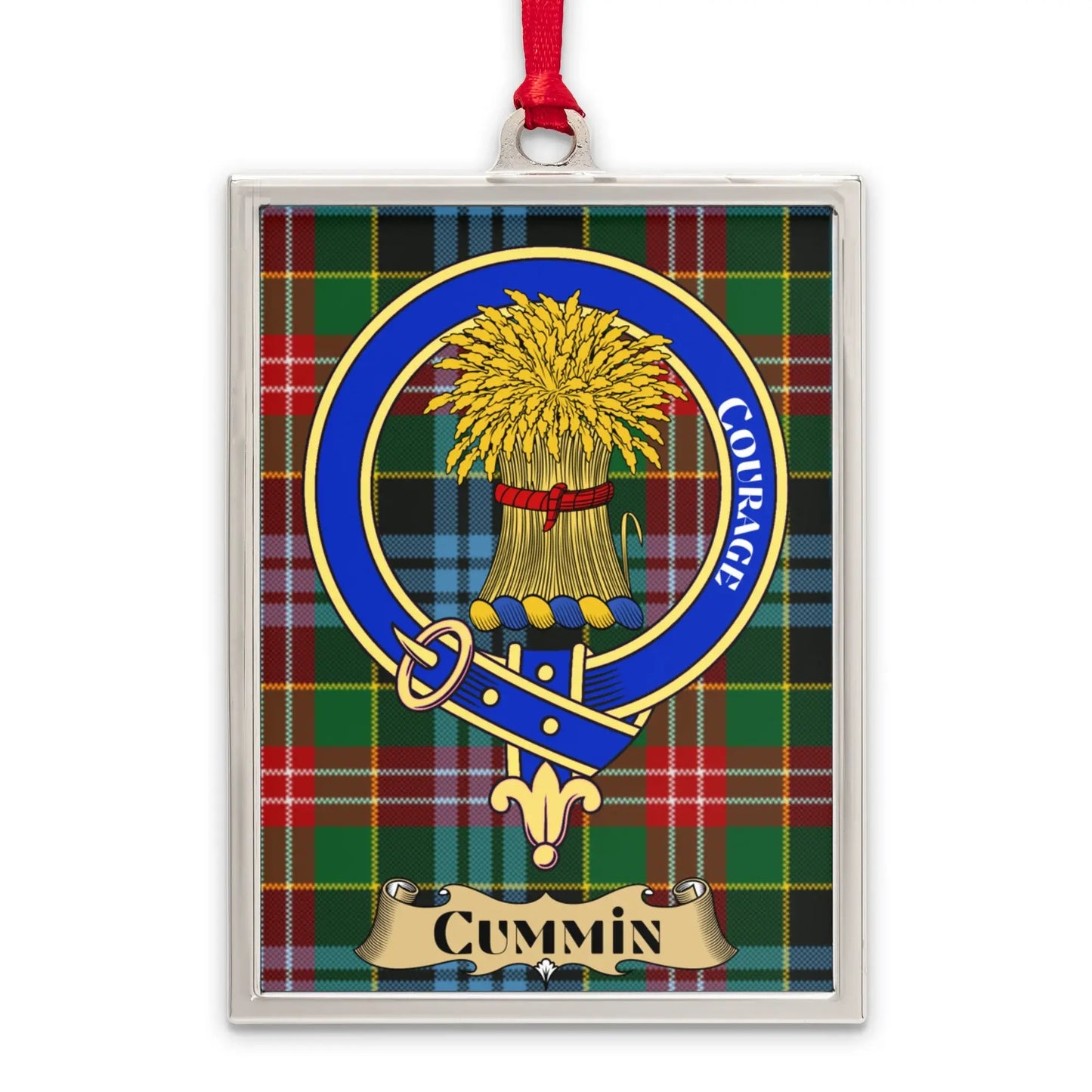 Cummin Courage Family Tartan Artwork Decoration product