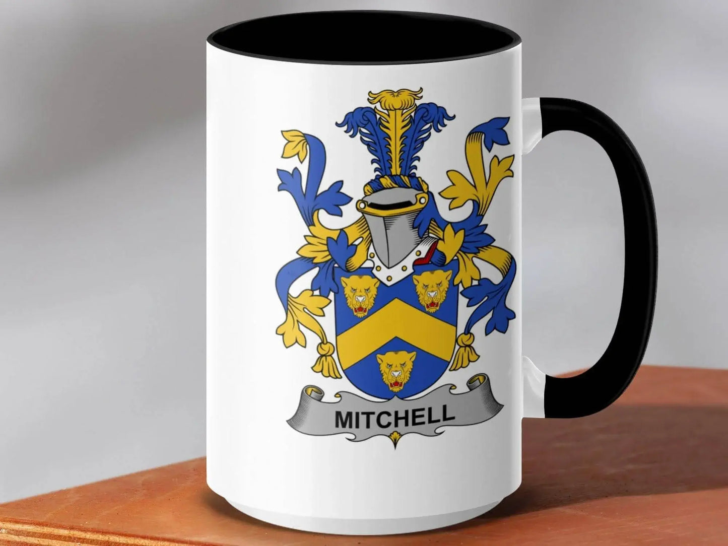 Mitchell Family Crest Mug, Heraldic Mug for Mitchell Name, Unique Family Gift - Celtic Ancestry Gifts