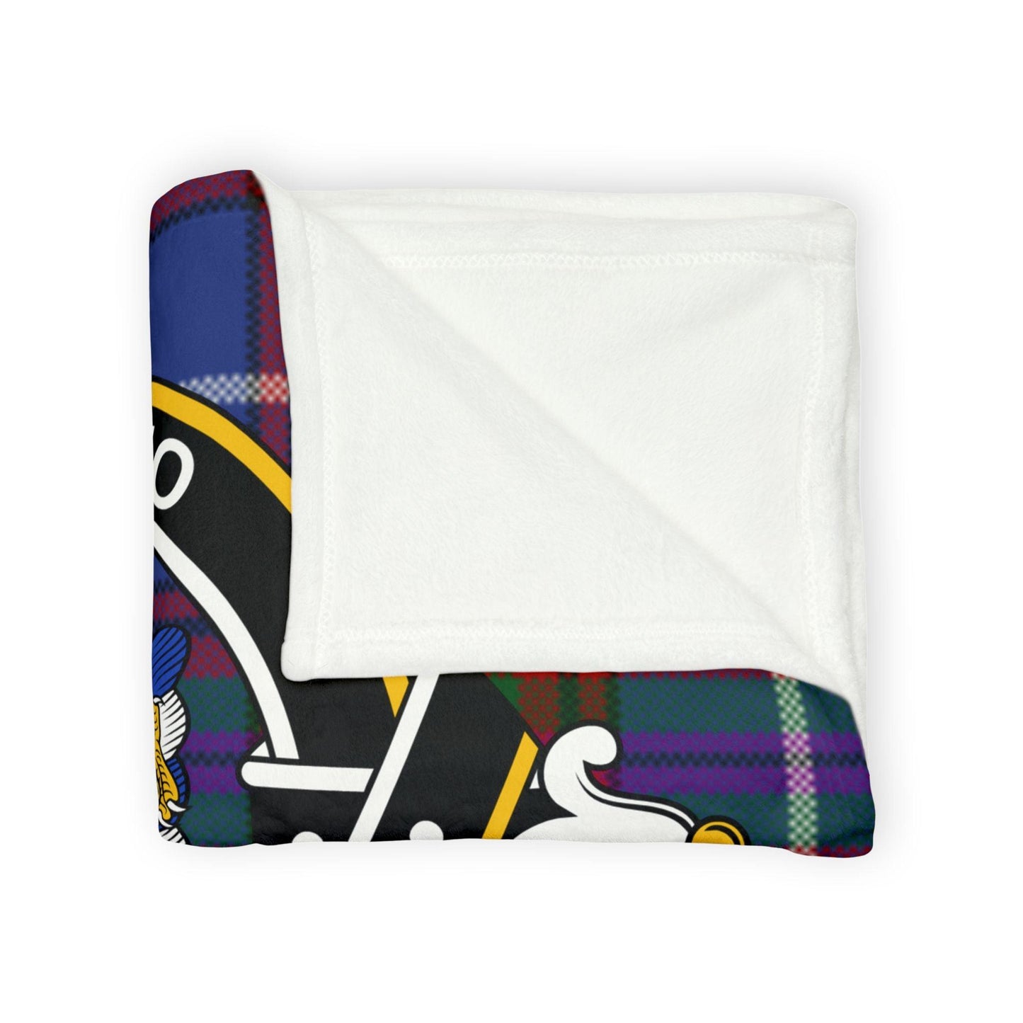 Straiton Clan Tartan Blanket – Scottish Crest Throw