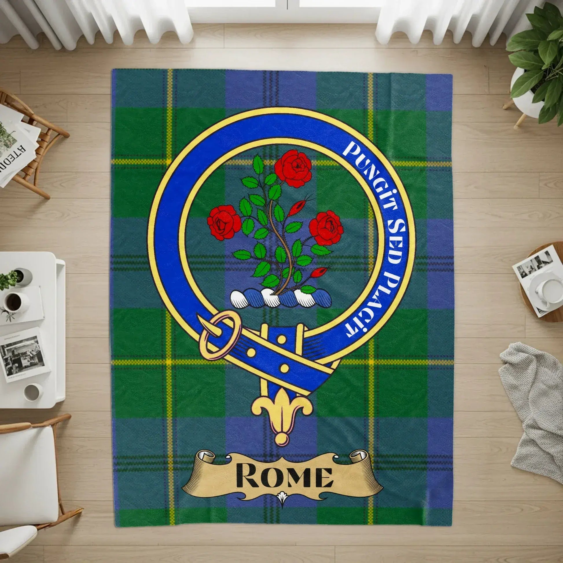Rome Family Crest Plaid Print Home Decor product