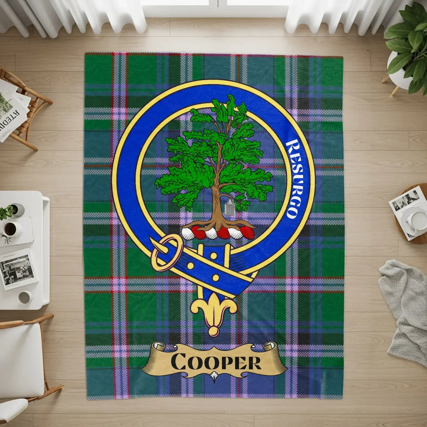 Cooper Resurgo Tartan Plaid Crest Blanket product
