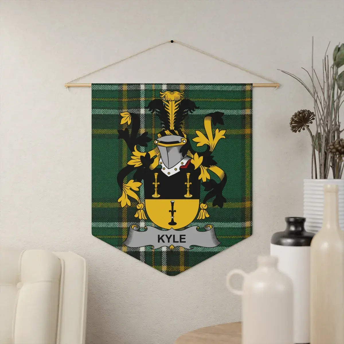 Kyle Crest Banner with Family Name Display product type