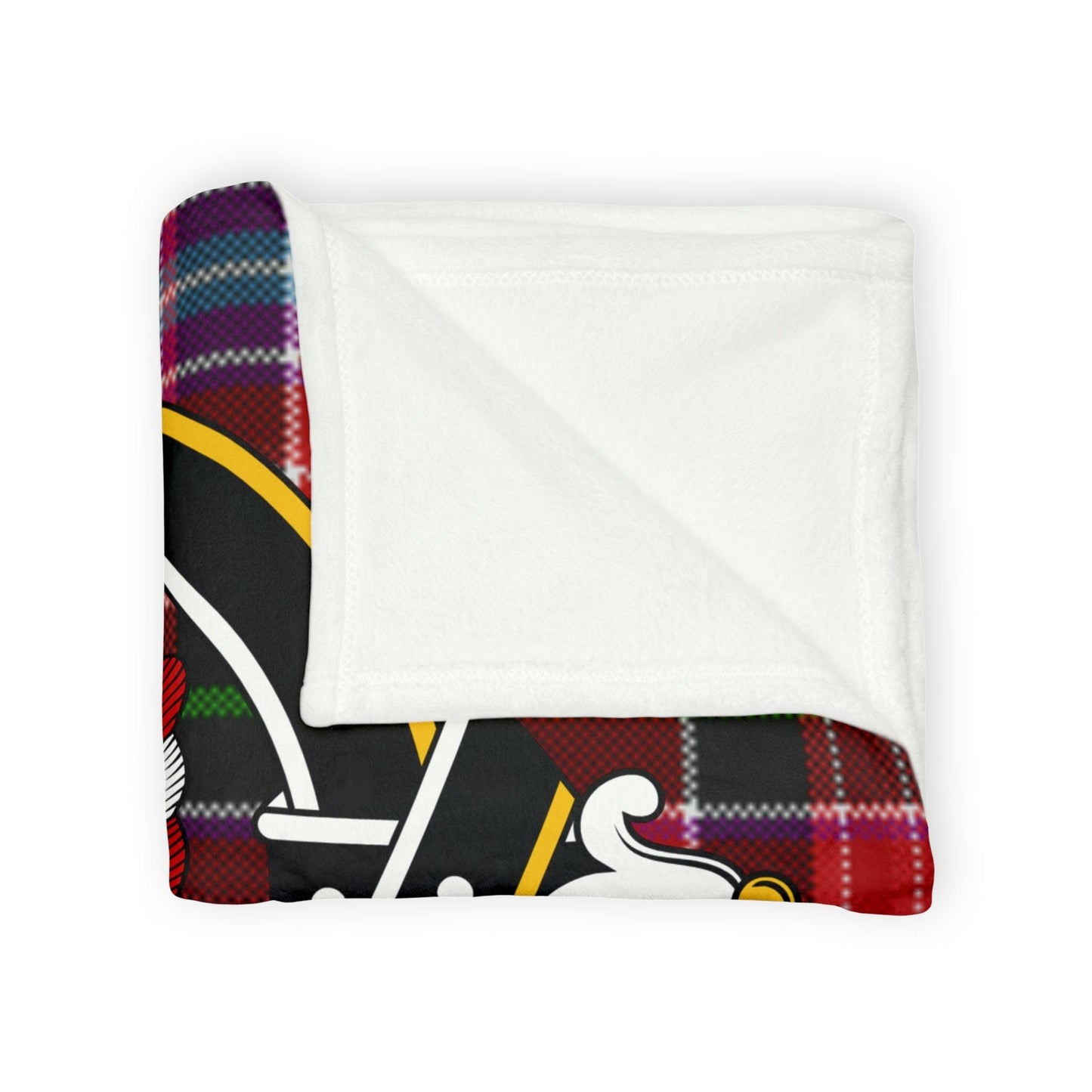 Udny Clan Tartan Blanket – Scottish Crest Throw